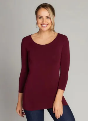 3/4 Bamboo Sleeve Top - Colour Collection