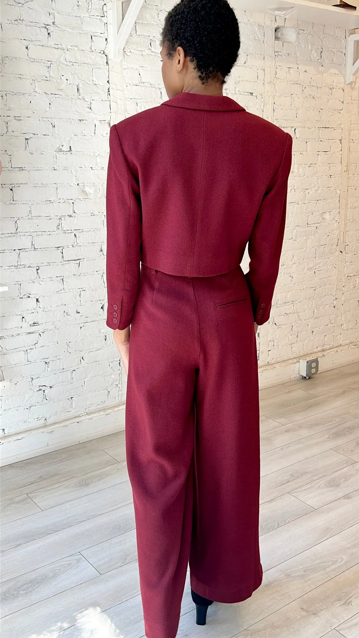Ash Pant - Wool - Wine