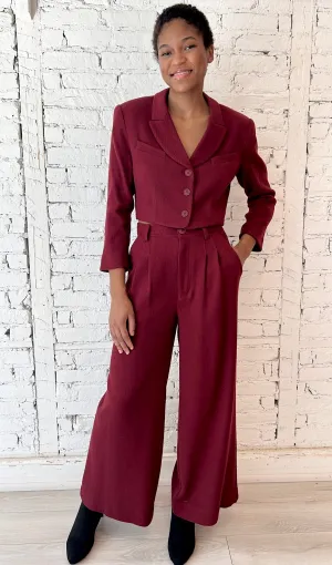 Ash Pant - Wool - Wine