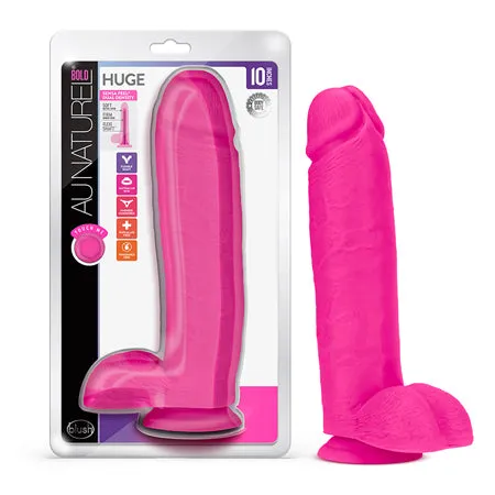 Au Naturel Bold Huge Dildo 10 in. Pink