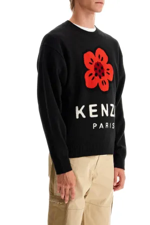 boke flower wool sweater