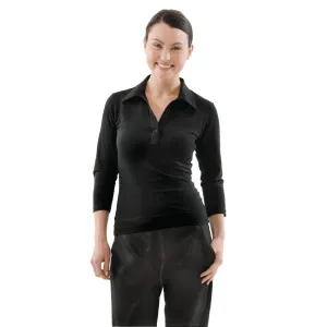 Chef Works Womens V-Neck T-Shirt Black L - B038-L
