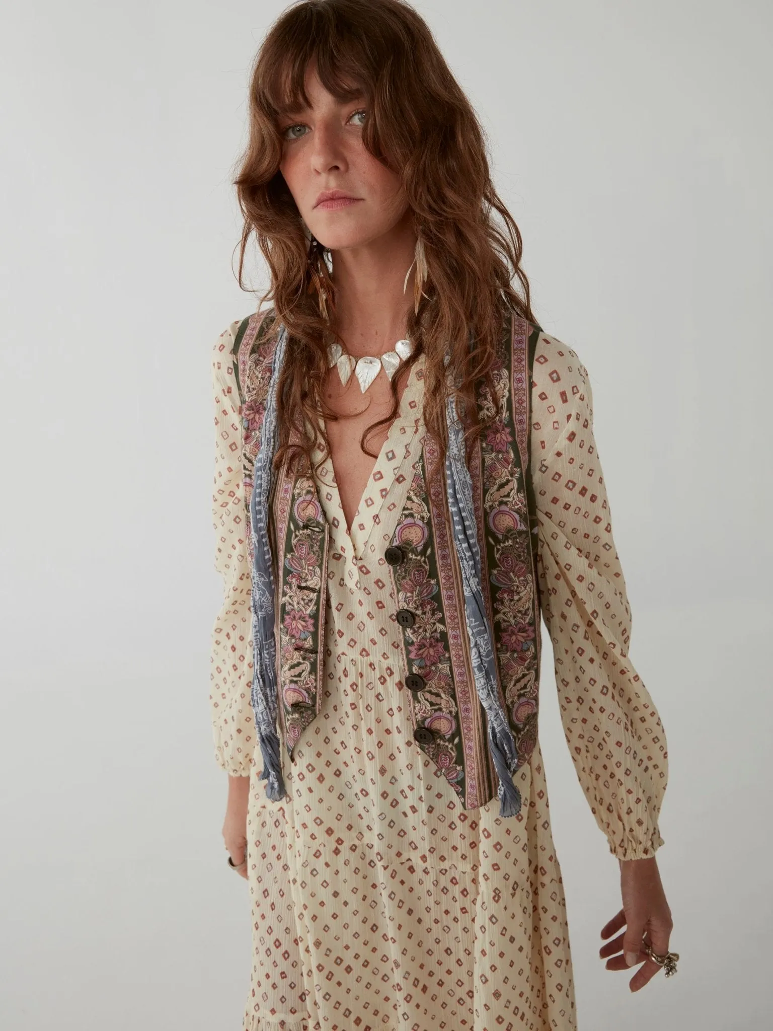 Didi Dress - Bandhani Spring Kulfi