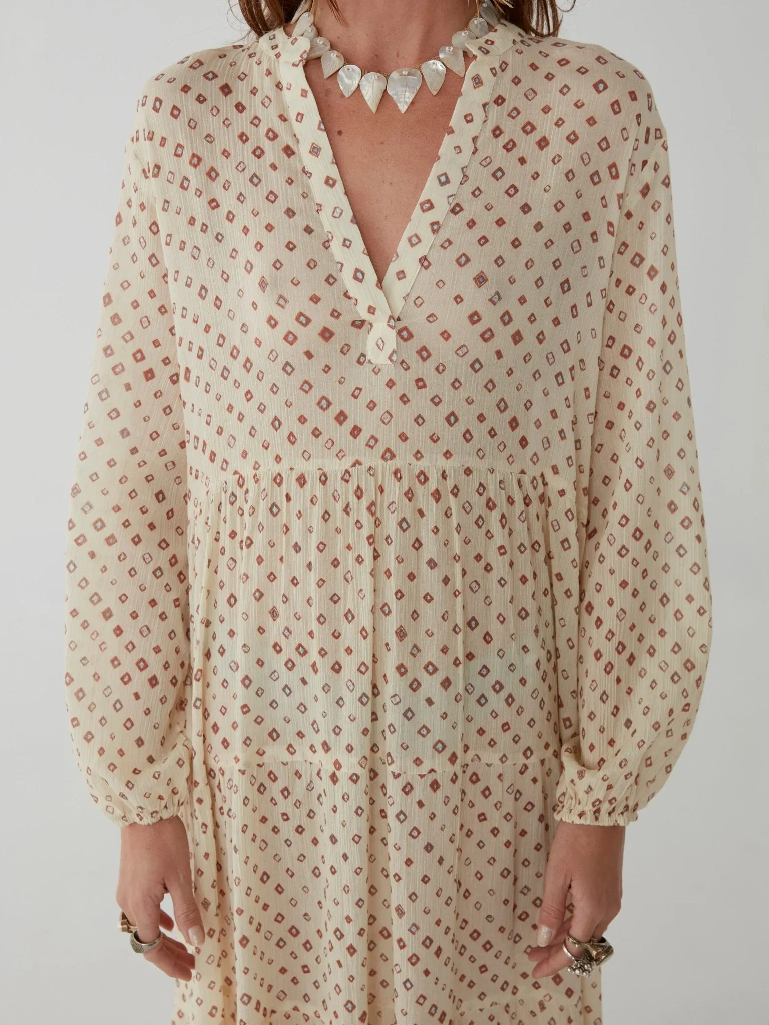 Didi Dress - Bandhani Spring Kulfi