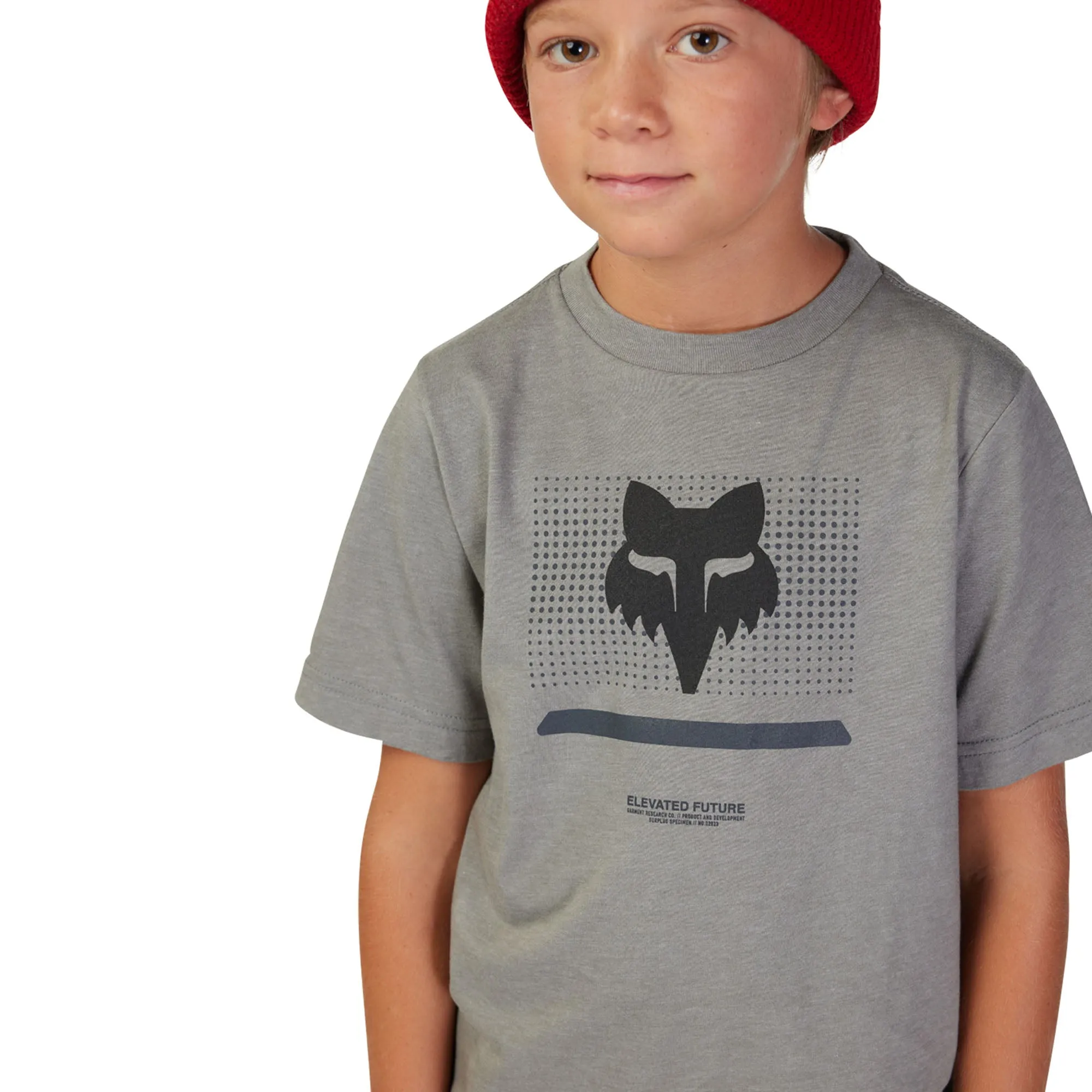 Fox Racing  Youth Optical Short Sleeve Tee T-Shirt Midweight Heather Graphite