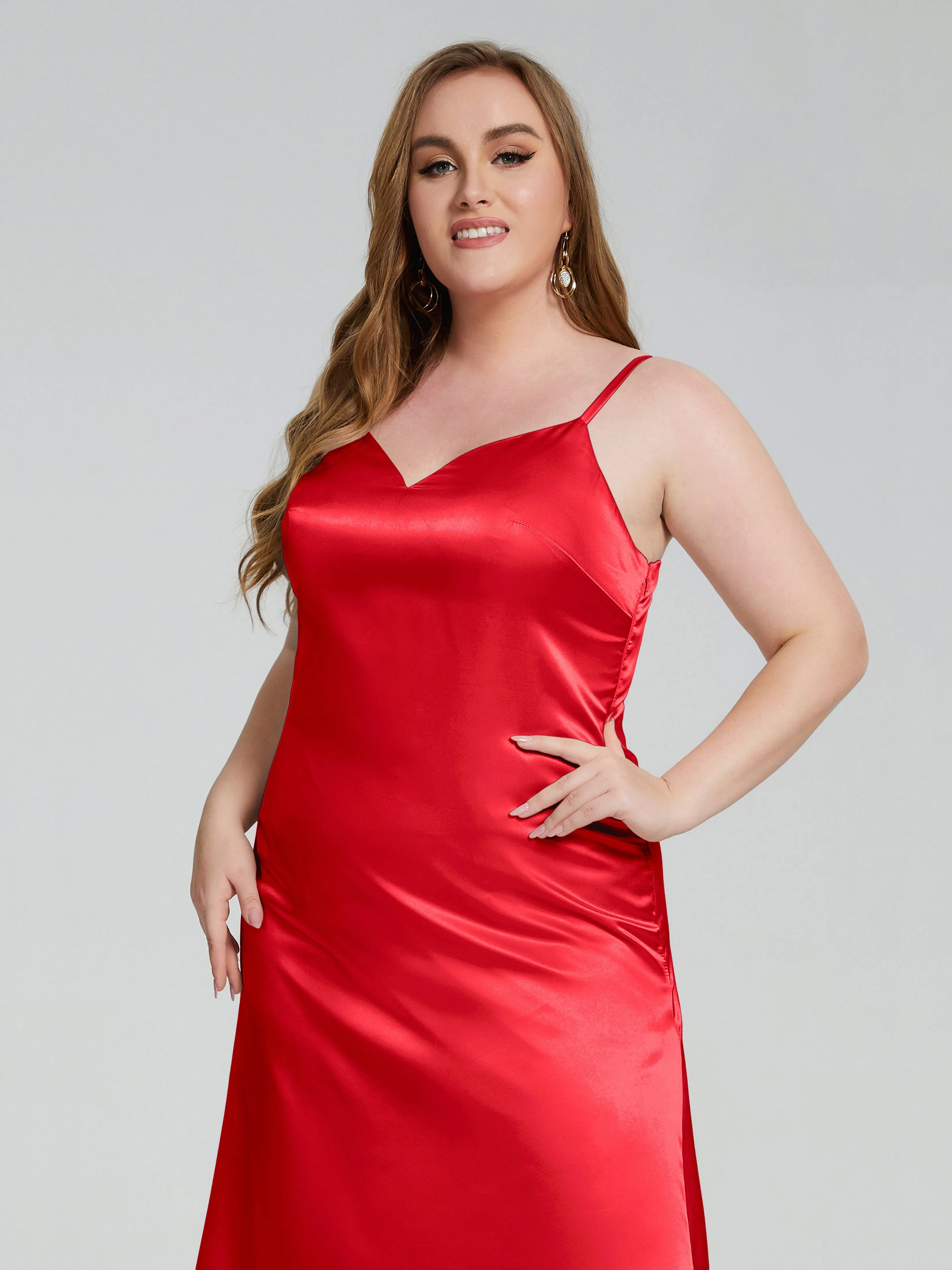 Harley Spaghetti Straps Plus Size Bridesmaid Dresses
