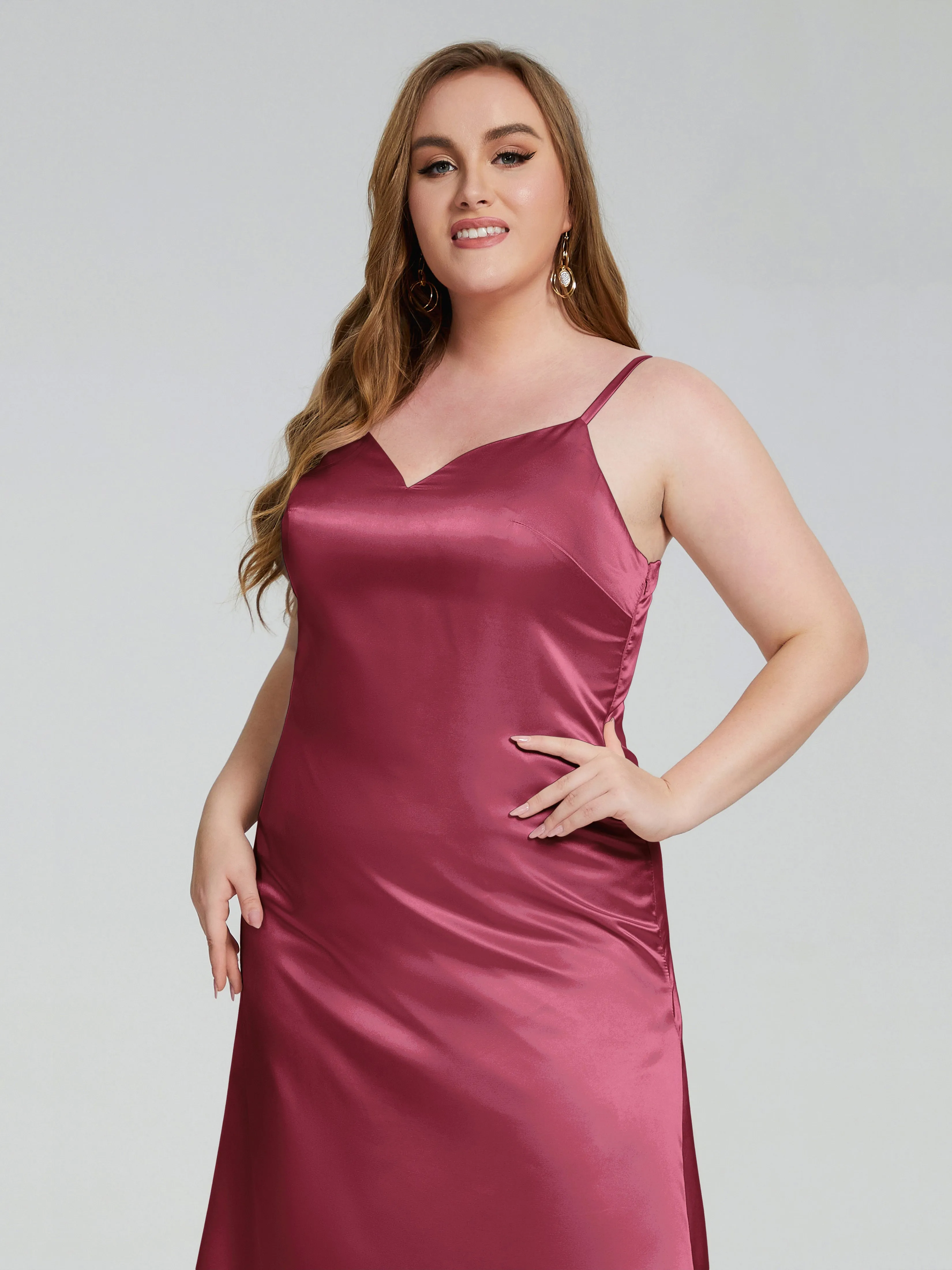 Harley Spaghetti Straps Plus Size Bridesmaid Dresses