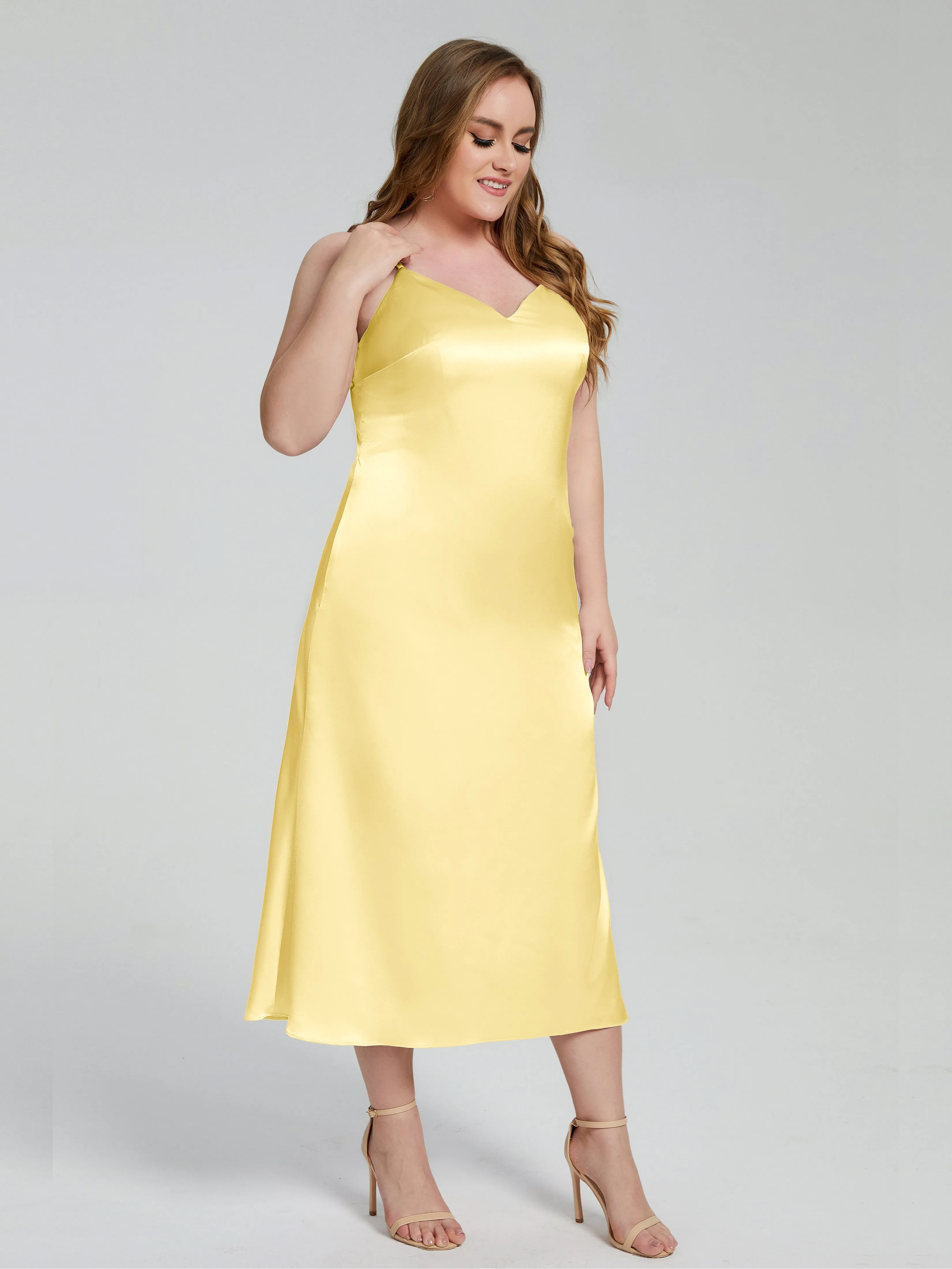 Harley Spaghetti Straps Plus Size Bridesmaid Dresses