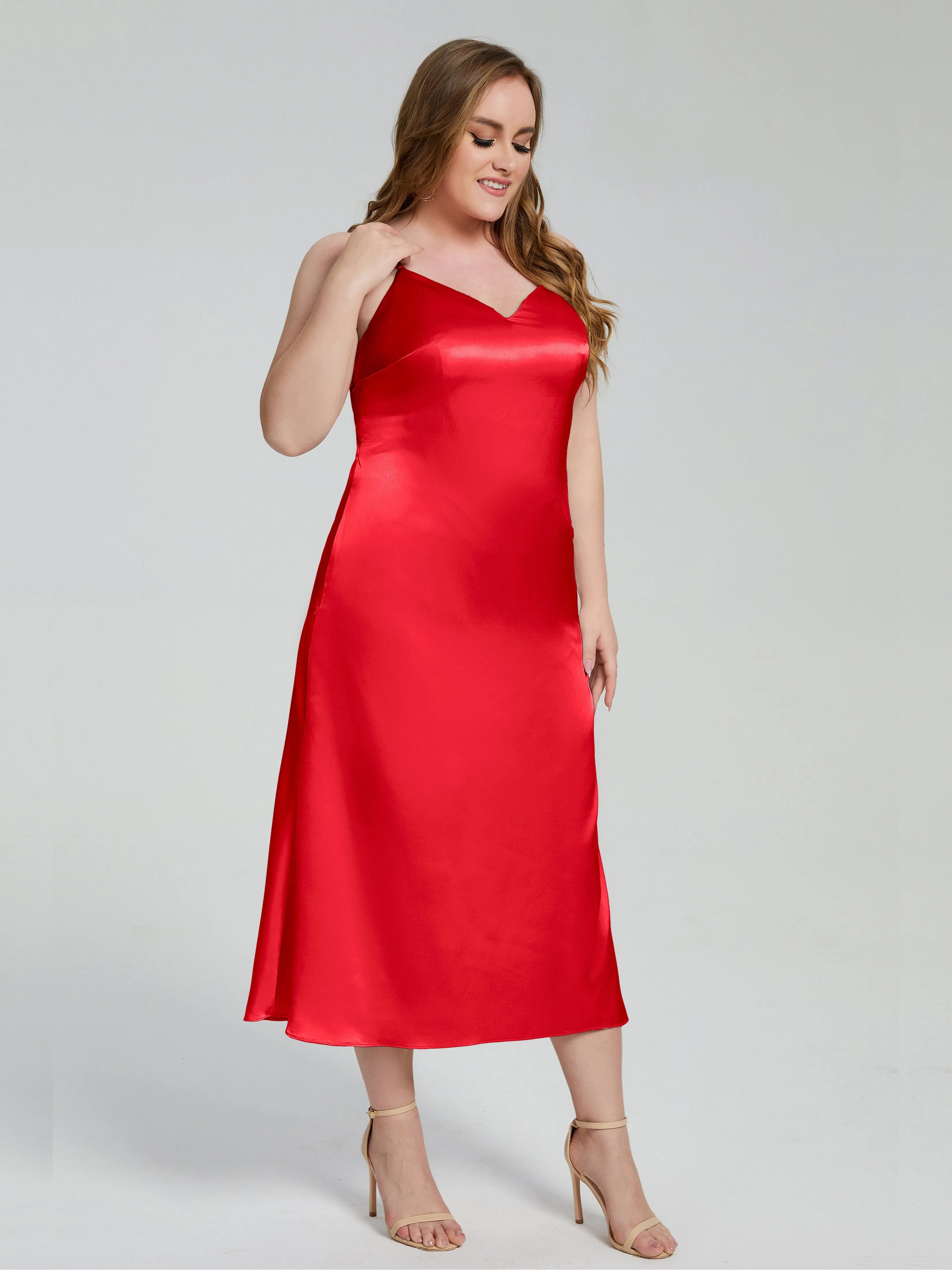 Harley Spaghetti Straps Plus Size Bridesmaid Dresses