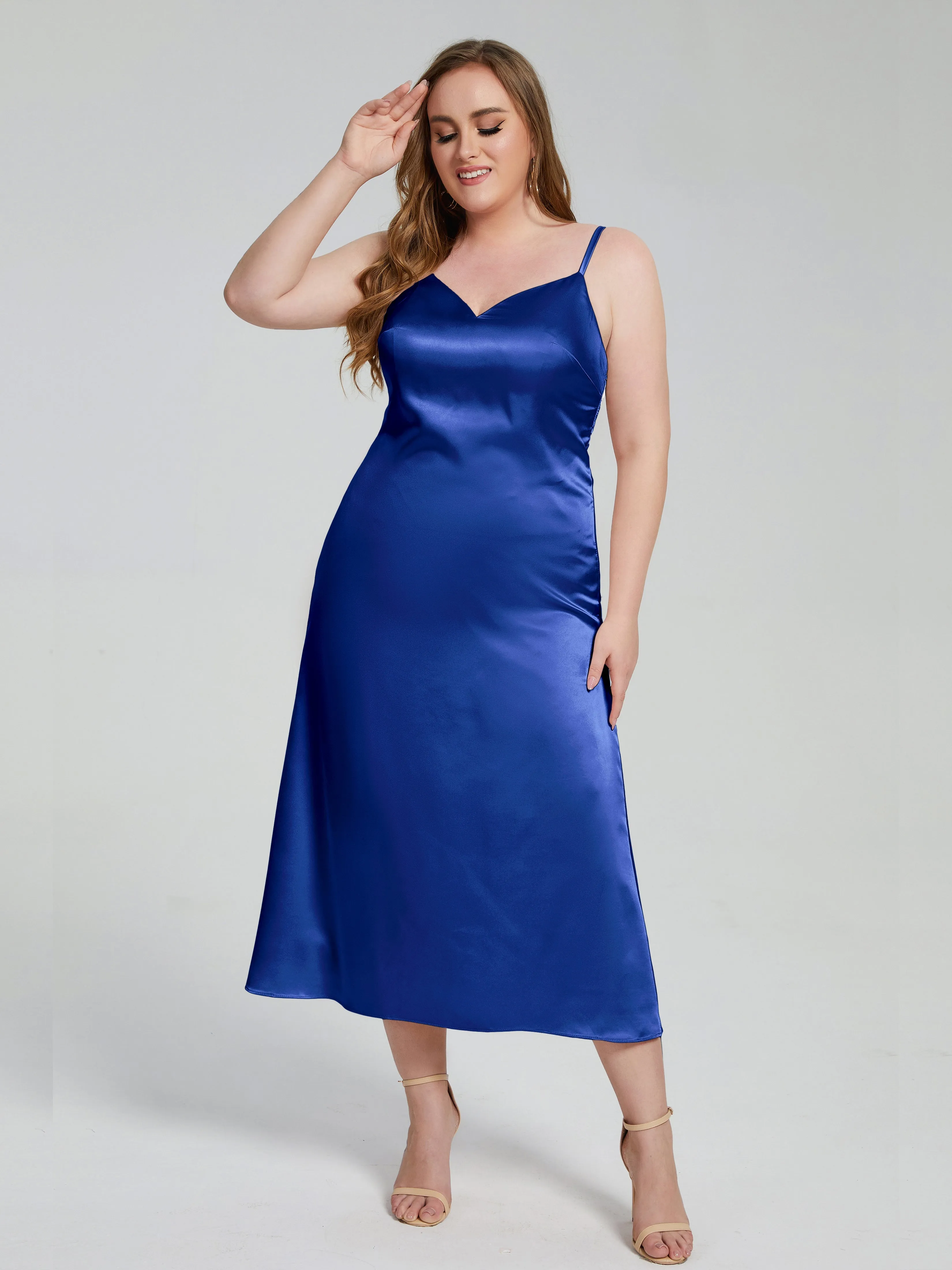 Harley Spaghetti Straps Plus Size Bridesmaid Dresses