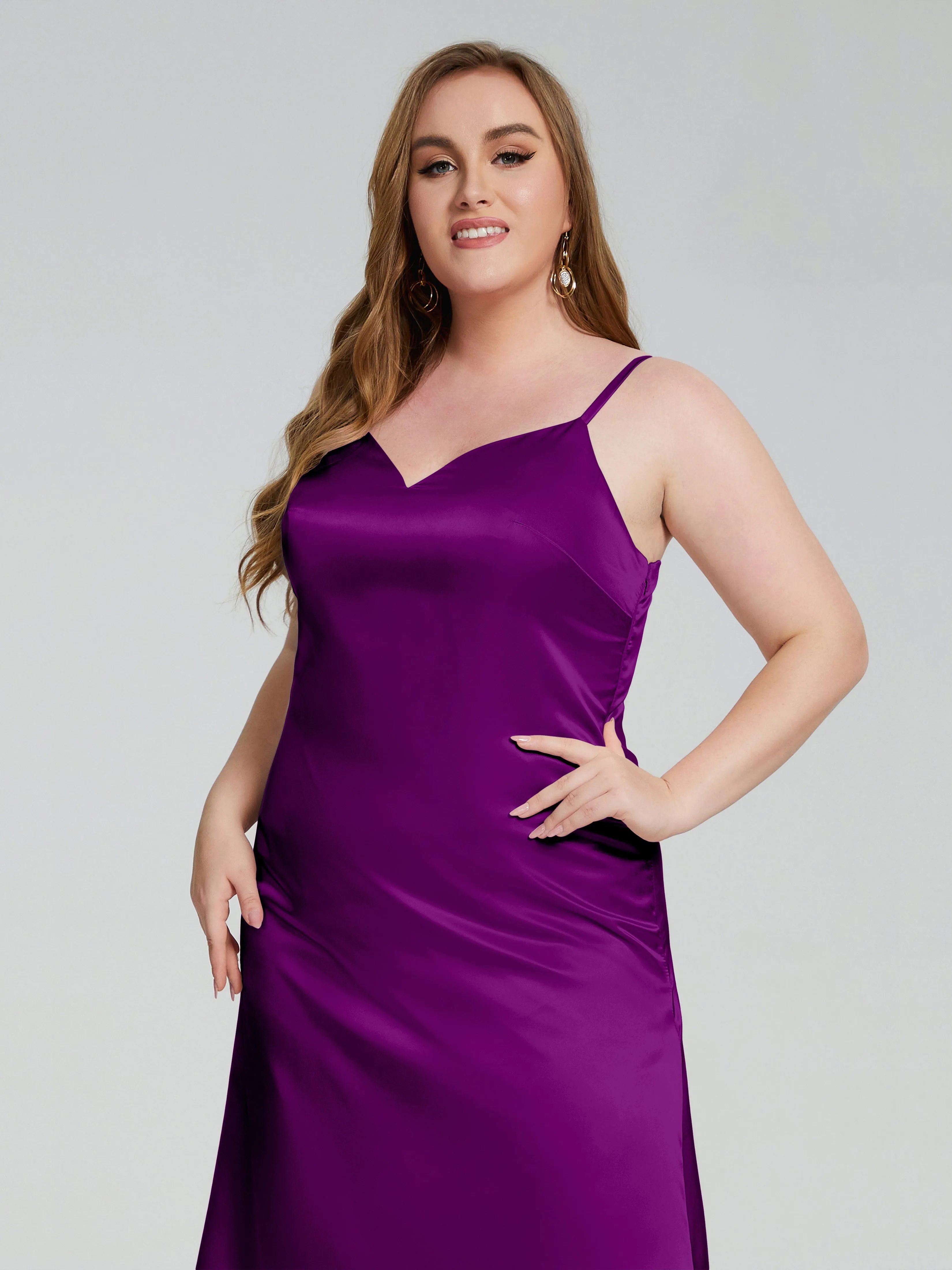 Harley Spaghetti Straps Plus Size Bridesmaid Dresses