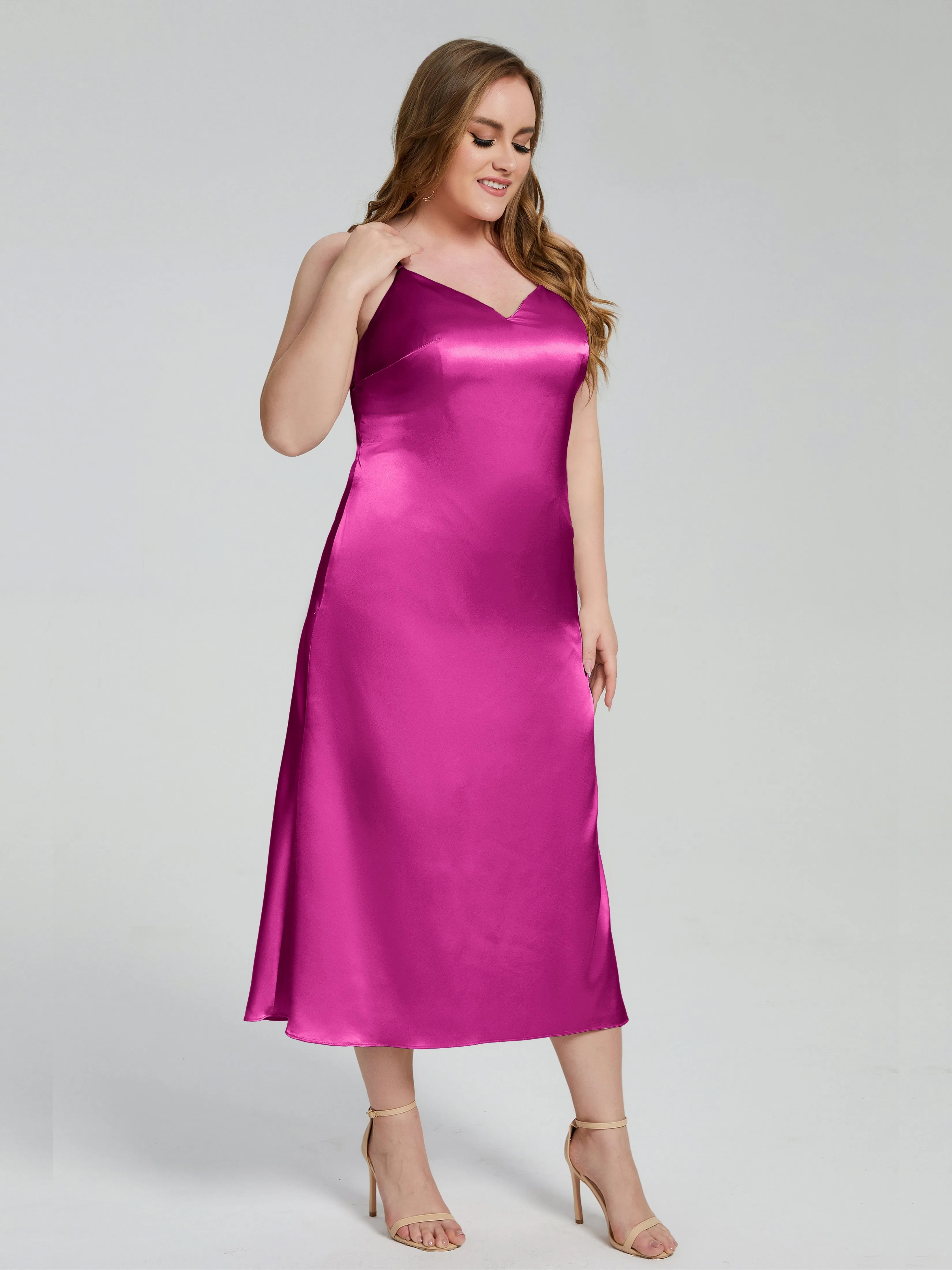Harley Spaghetti Straps Plus Size Bridesmaid Dresses