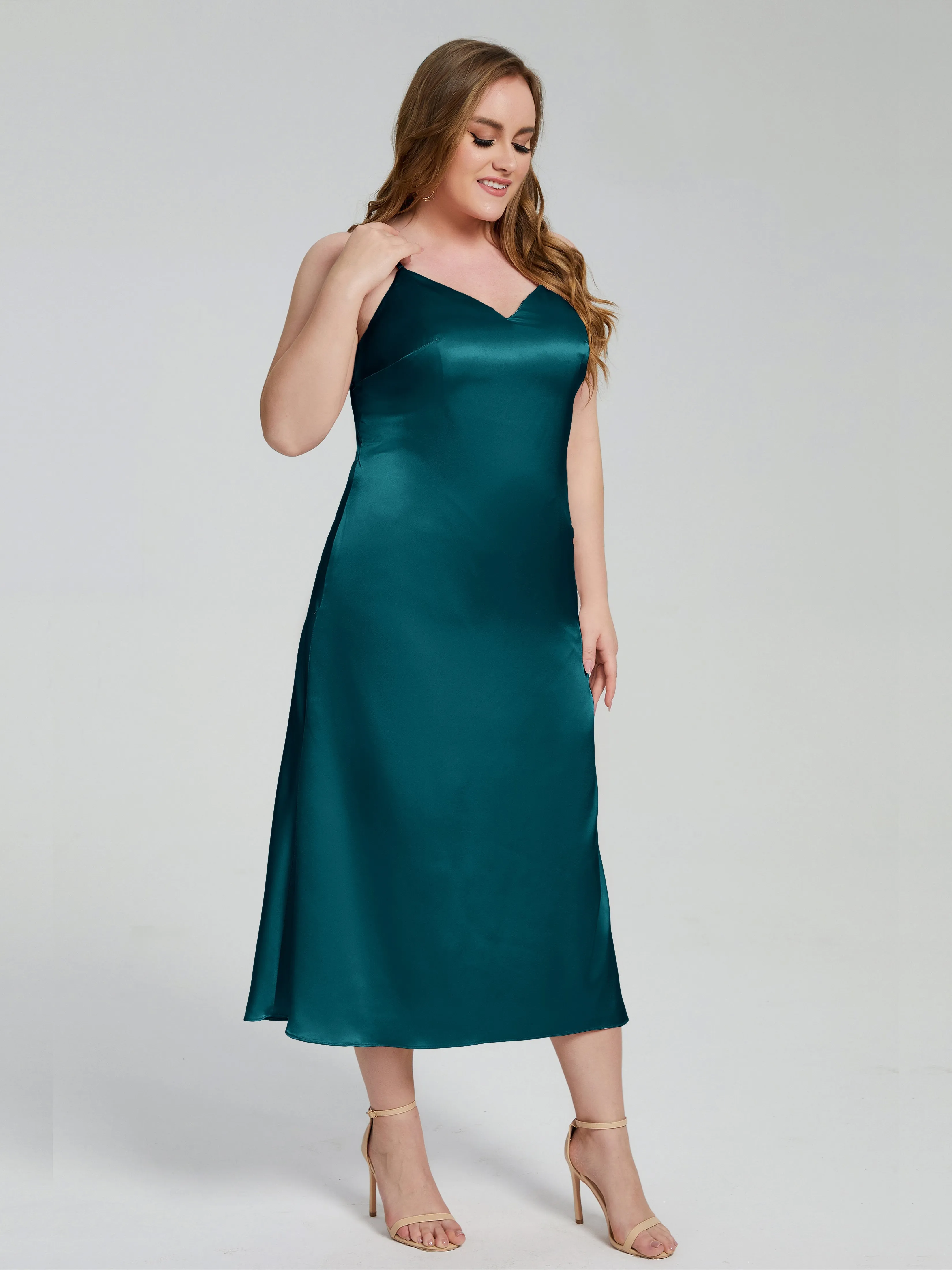 Harley Spaghetti Straps Plus Size Bridesmaid Dresses