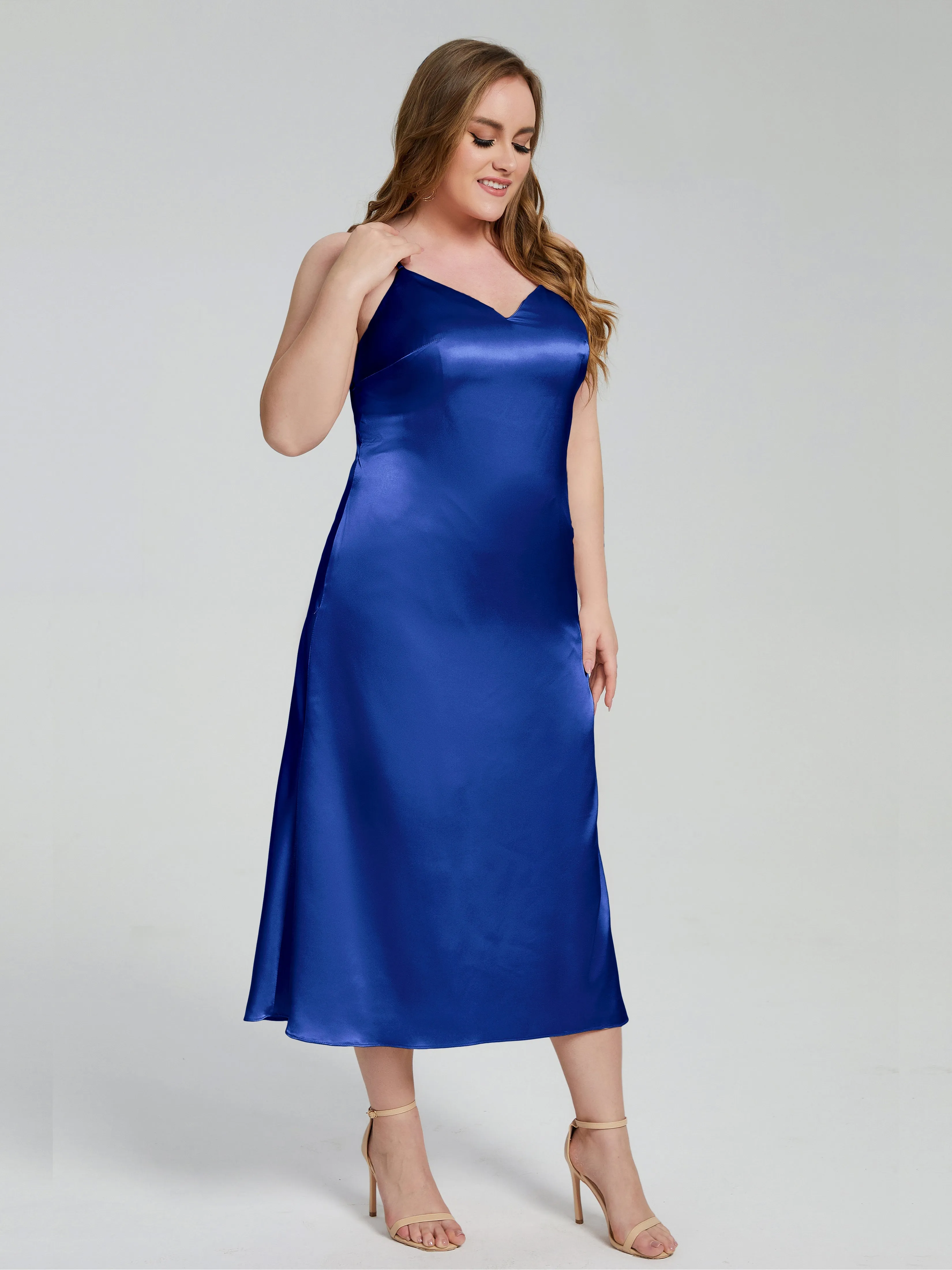 Harley Spaghetti Straps Plus Size Bridesmaid Dresses