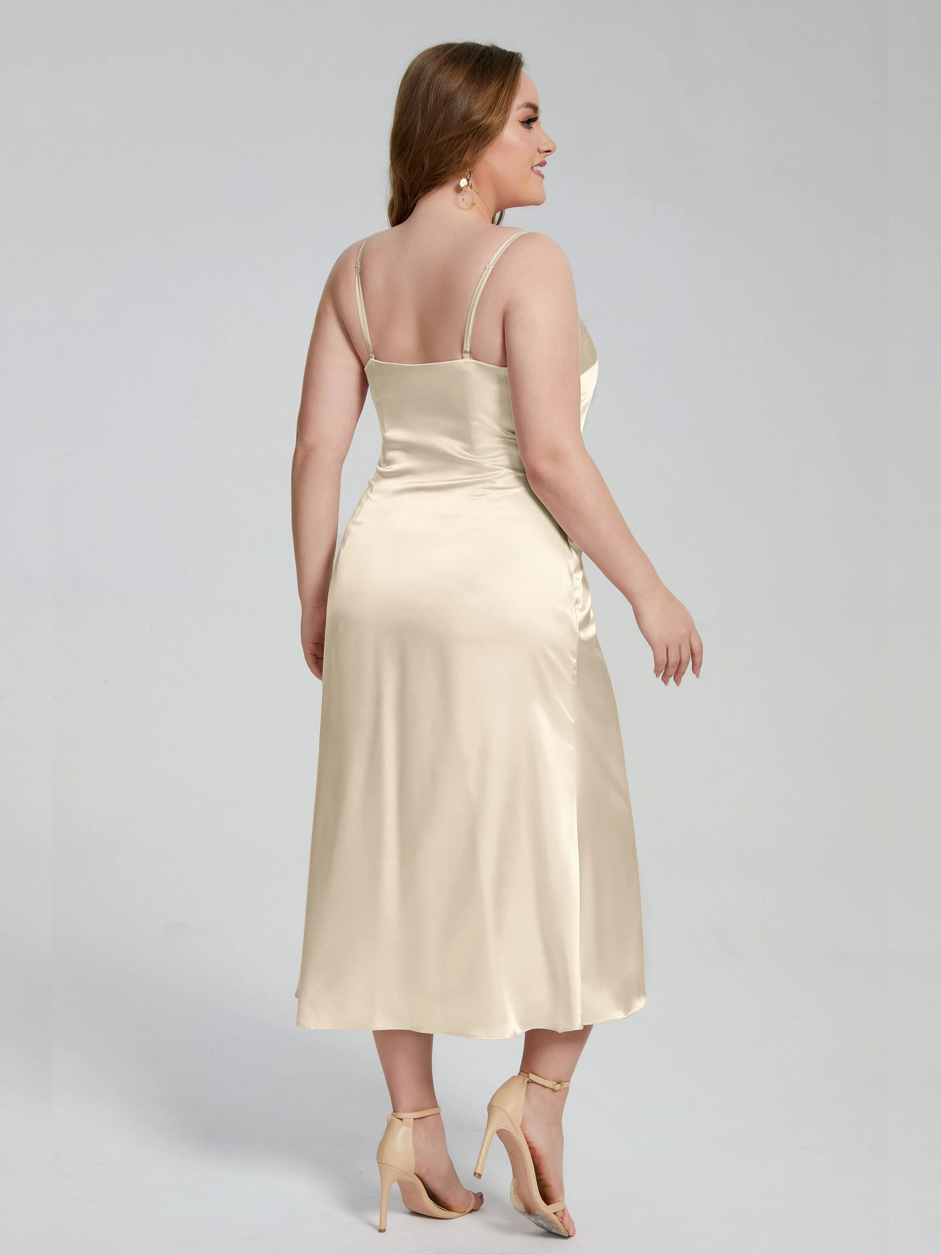 Harley Spaghetti Straps Plus Size Bridesmaid Dresses