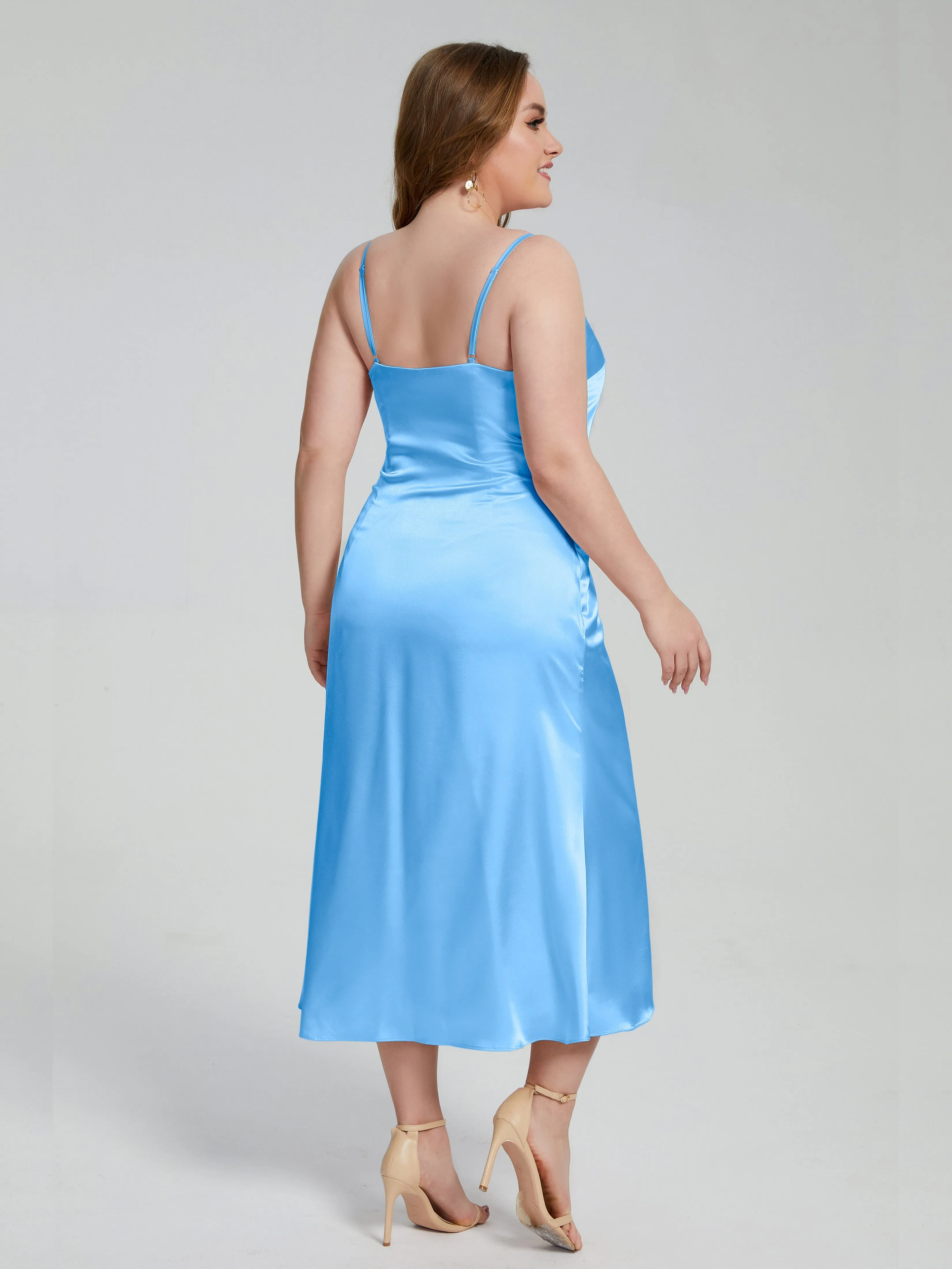 Harley Spaghetti Straps Plus Size Bridesmaid Dresses
