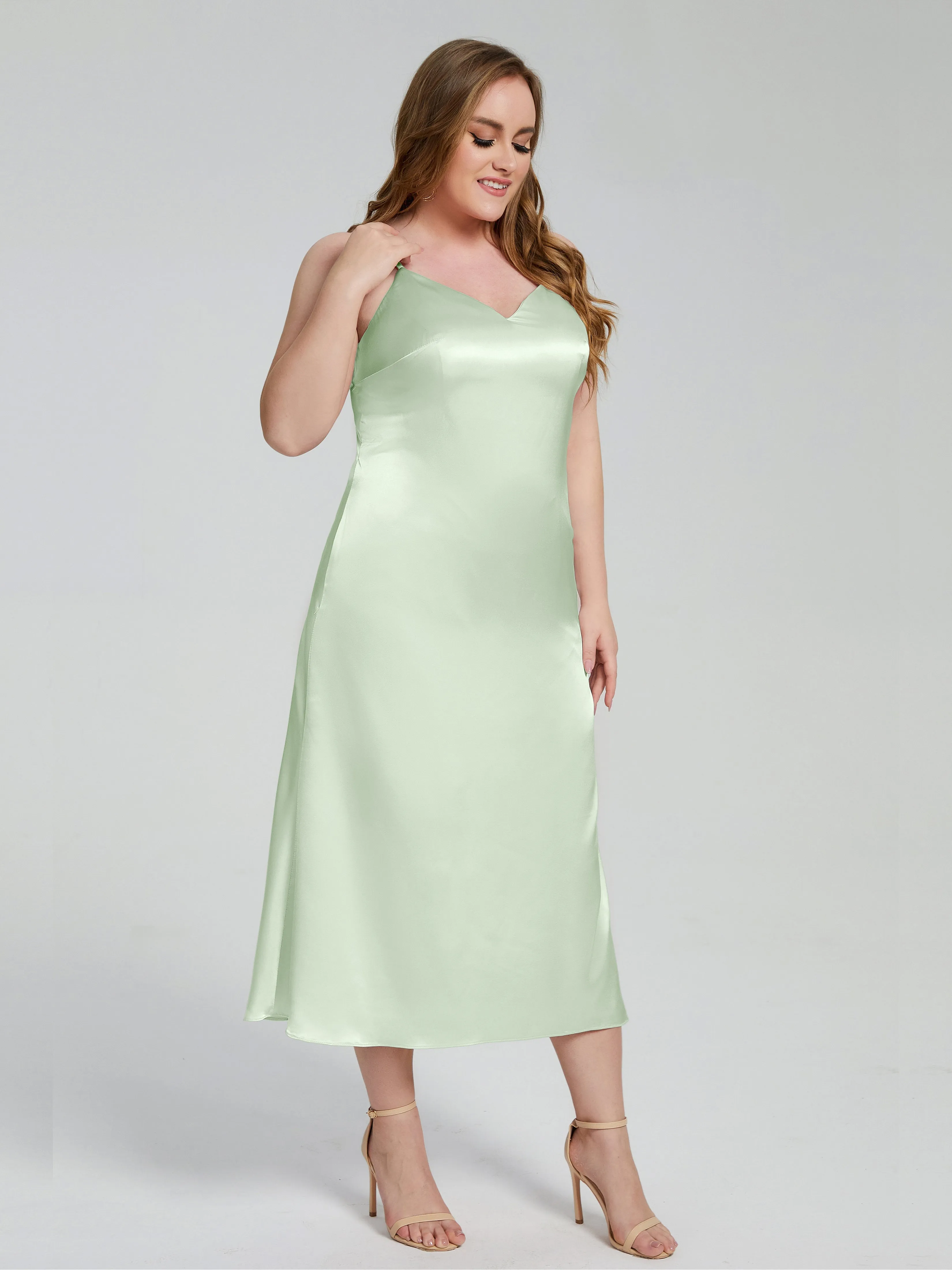 Harley Spaghetti Straps Plus Size Bridesmaid Dresses