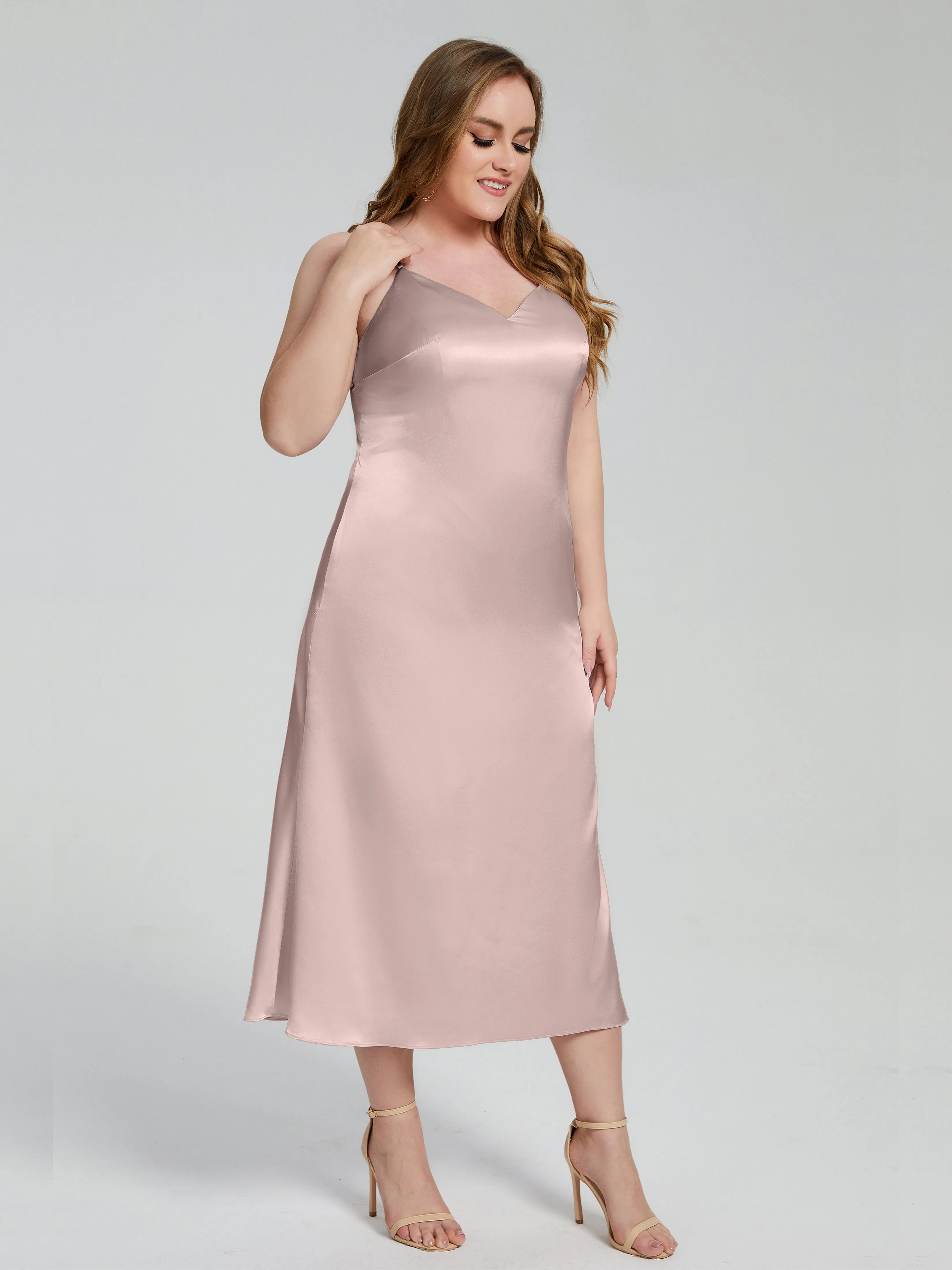 Harley Spaghetti Straps Plus Size Bridesmaid Dresses