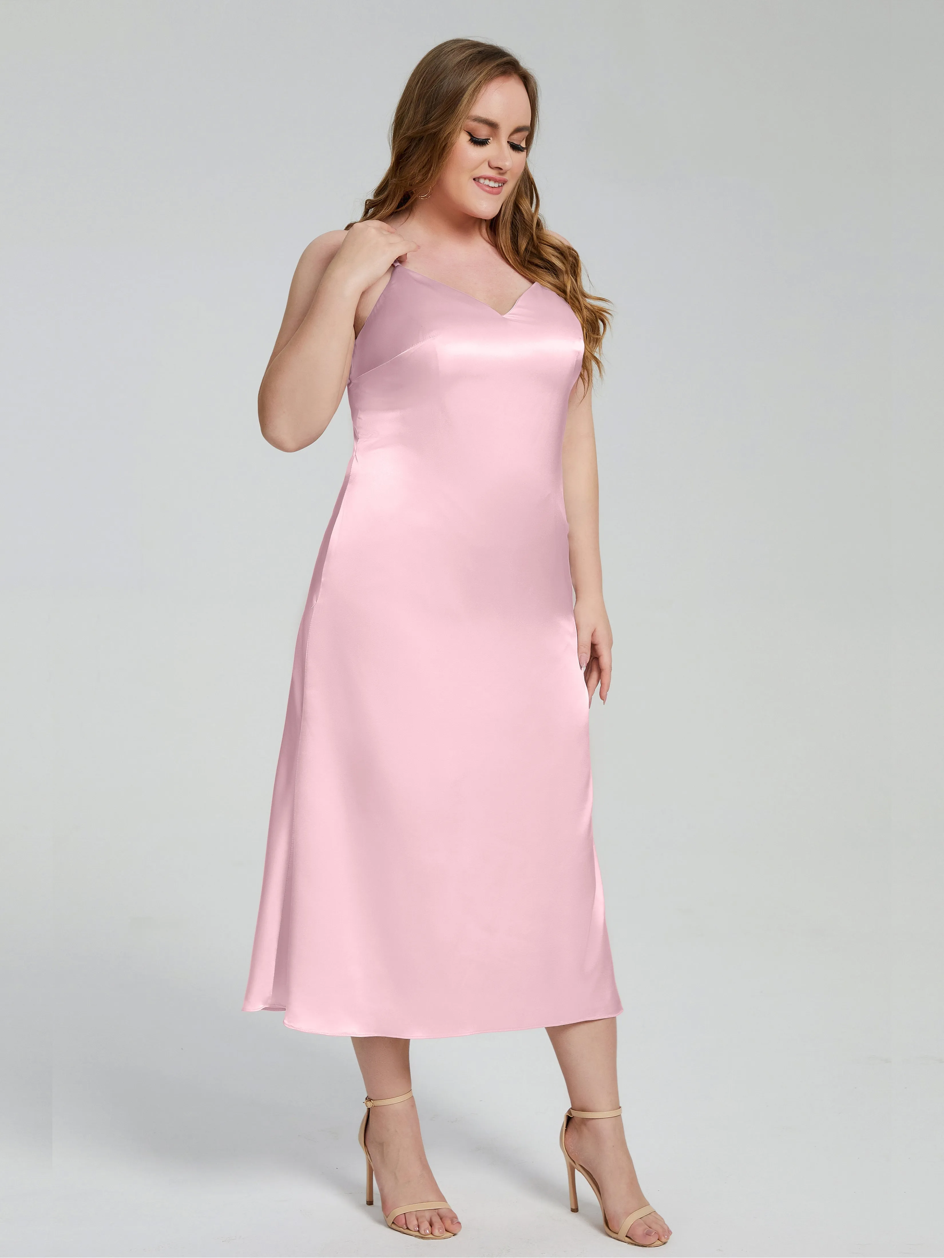 Harley Spaghetti Straps Plus Size Bridesmaid Dresses