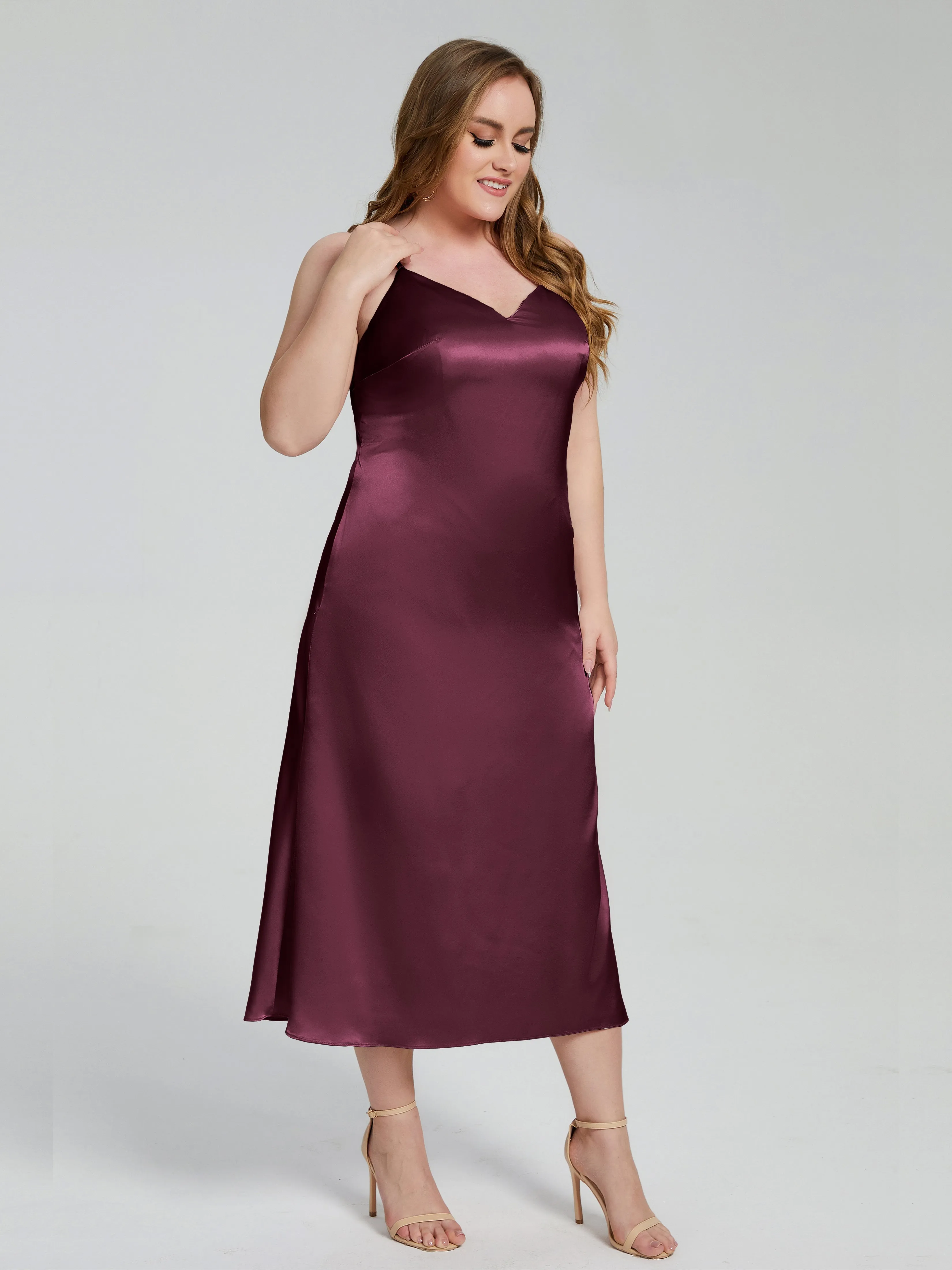 Harley Spaghetti Straps Plus Size Bridesmaid Dresses