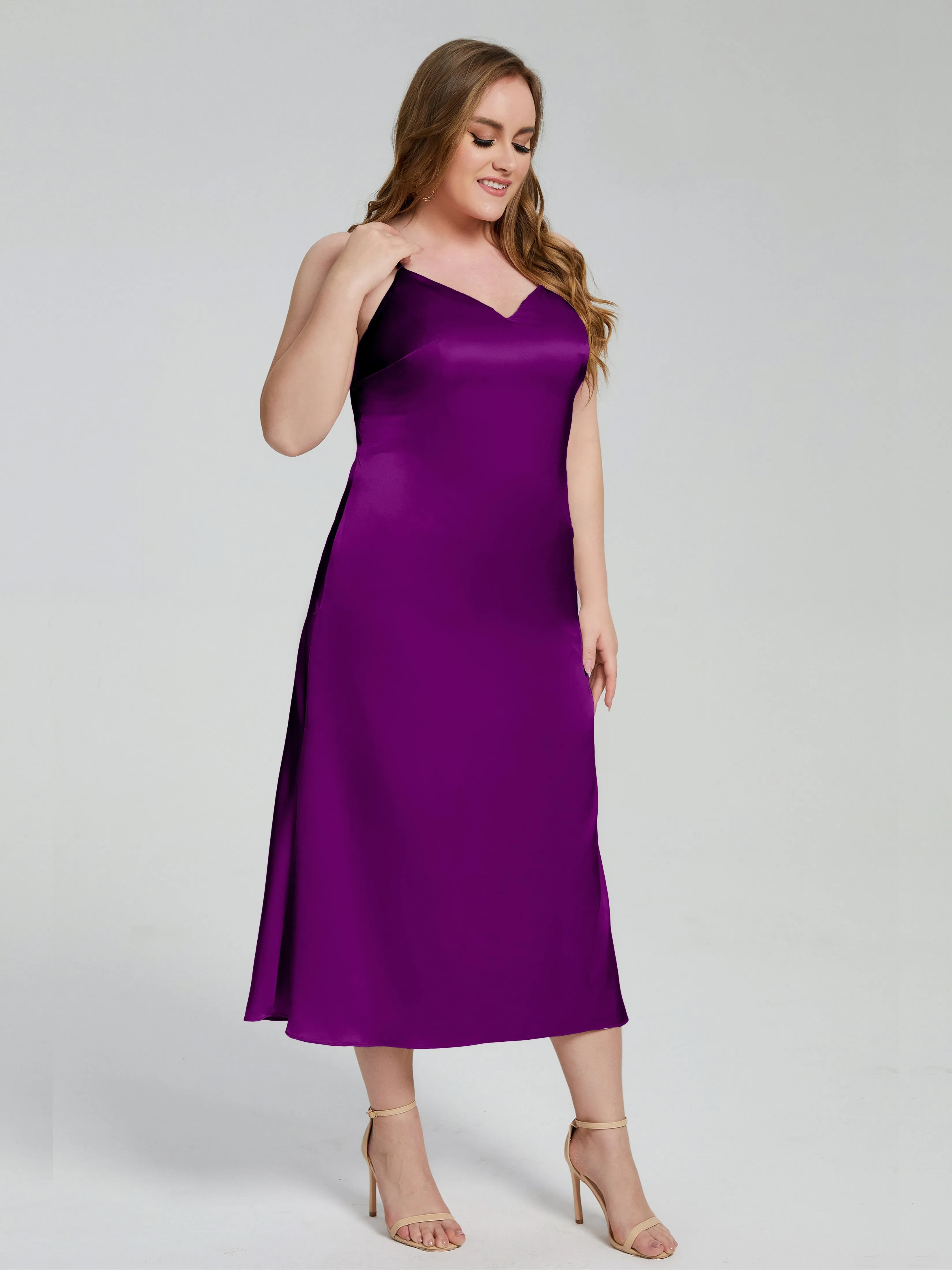 Harley Spaghetti Straps Plus Size Bridesmaid Dresses