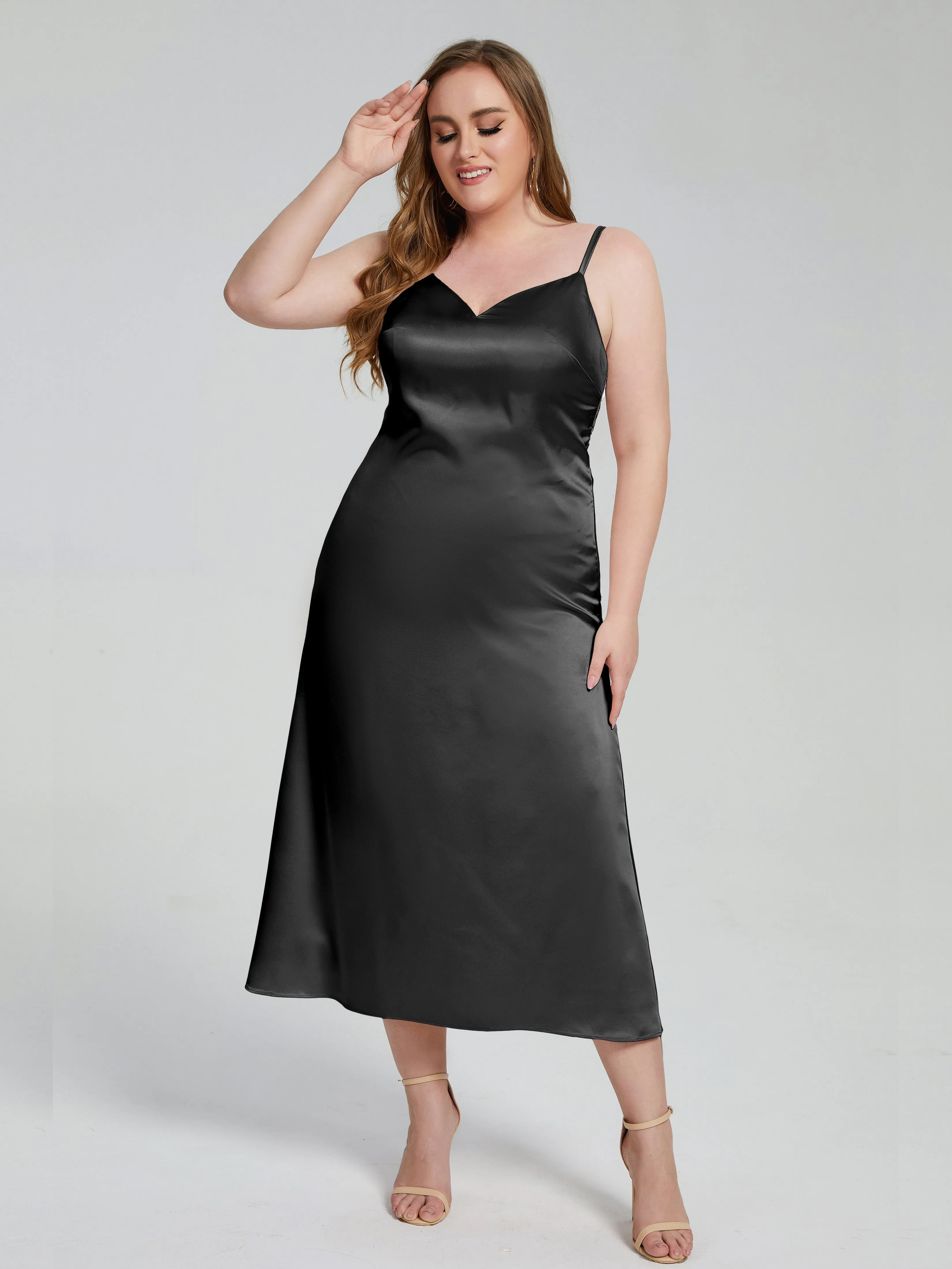 Harley Spaghetti Straps Plus Size Bridesmaid Dresses
