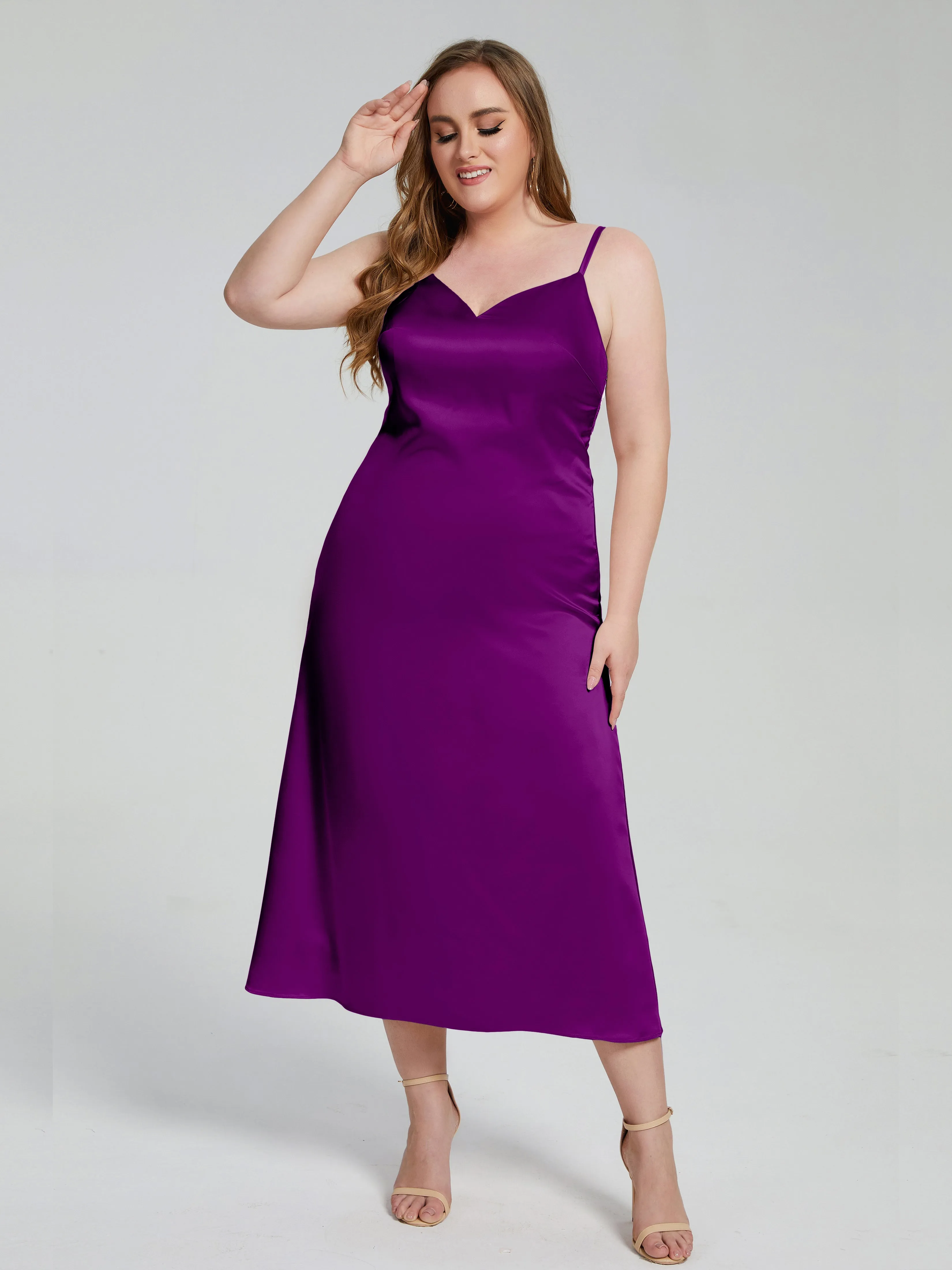 Harley Spaghetti Straps Plus Size Bridesmaid Dresses