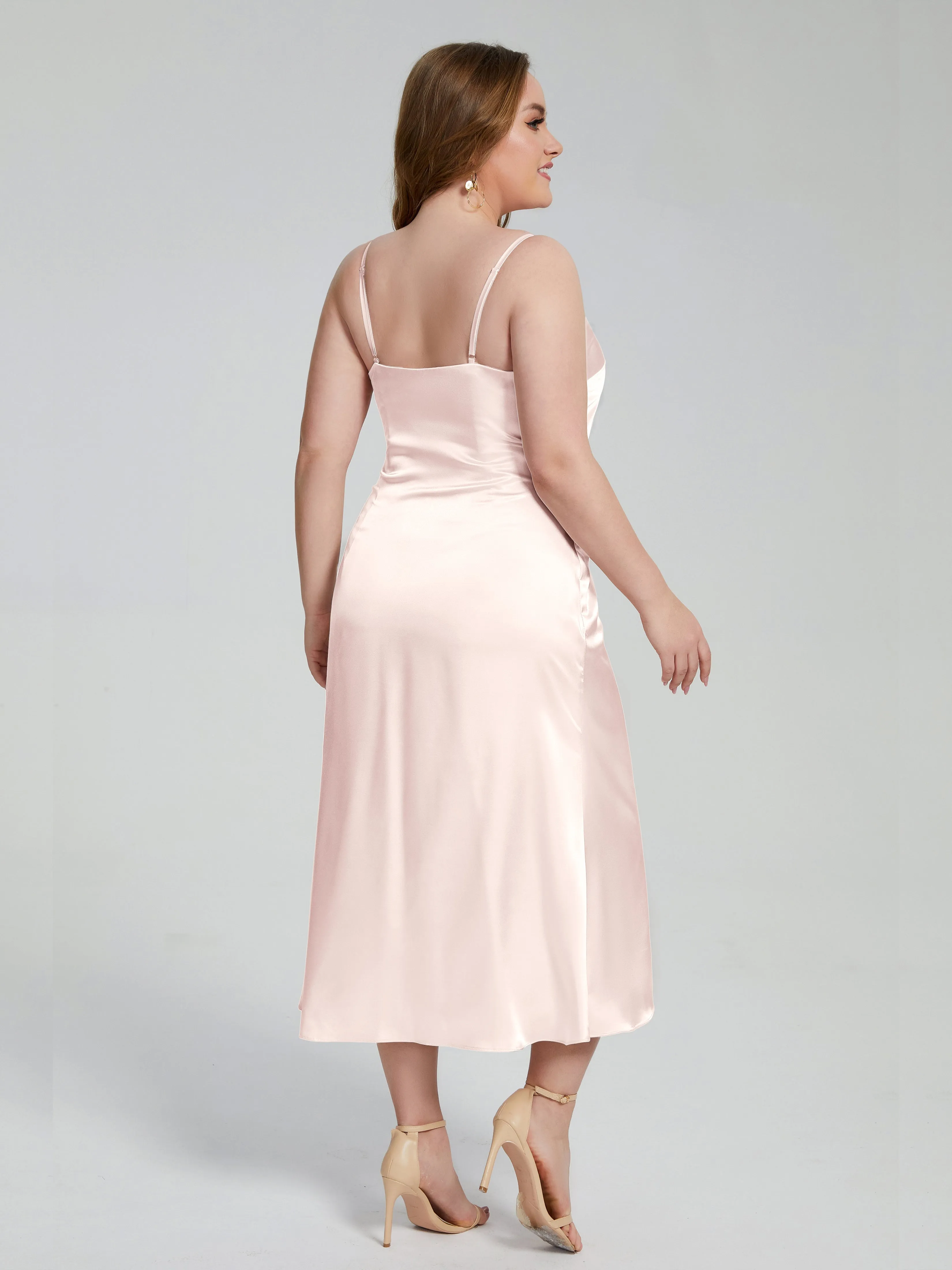 Harley Spaghetti Straps Plus Size Bridesmaid Dresses