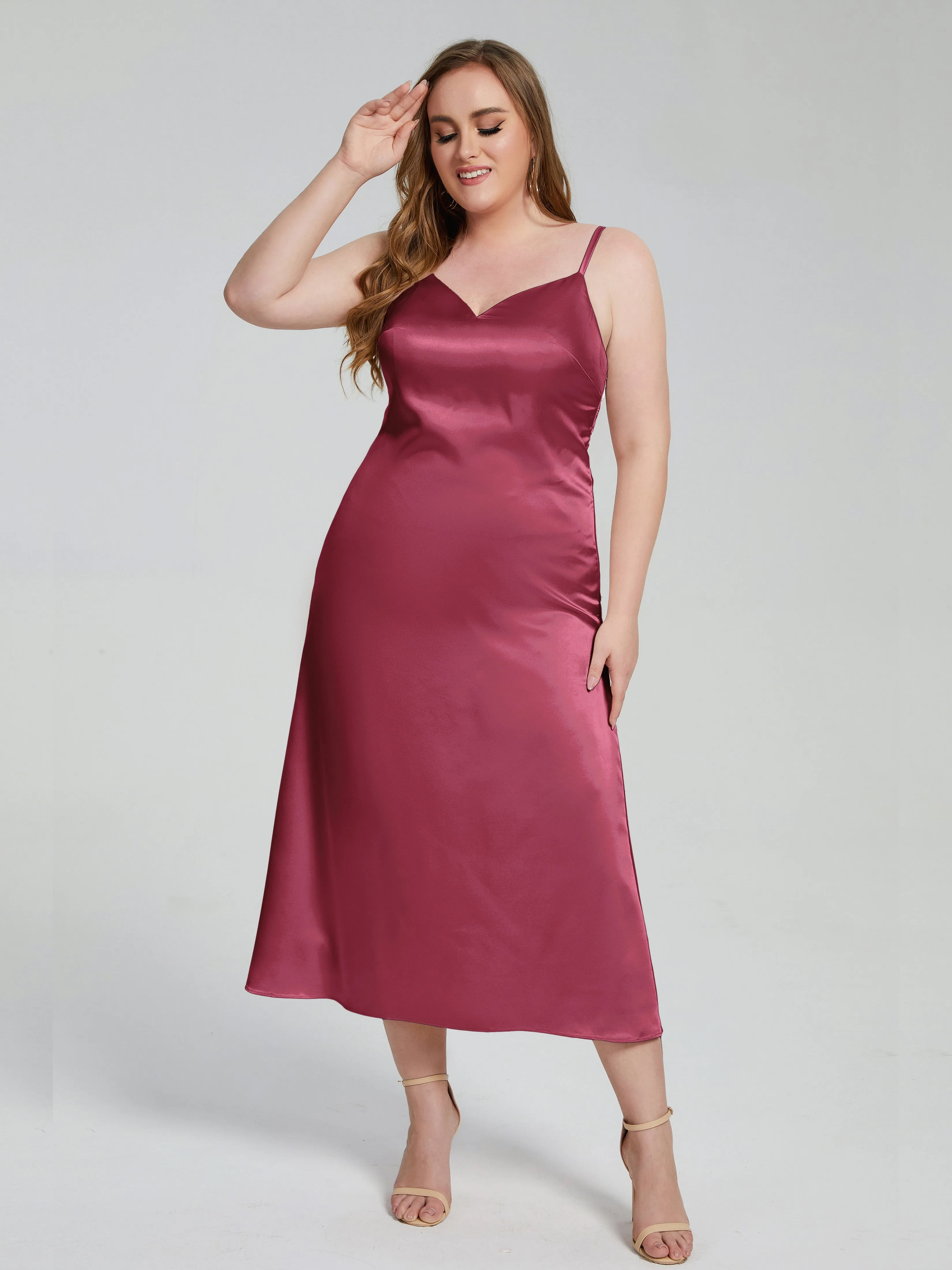 Harley Spaghetti Straps Plus Size Bridesmaid Dresses