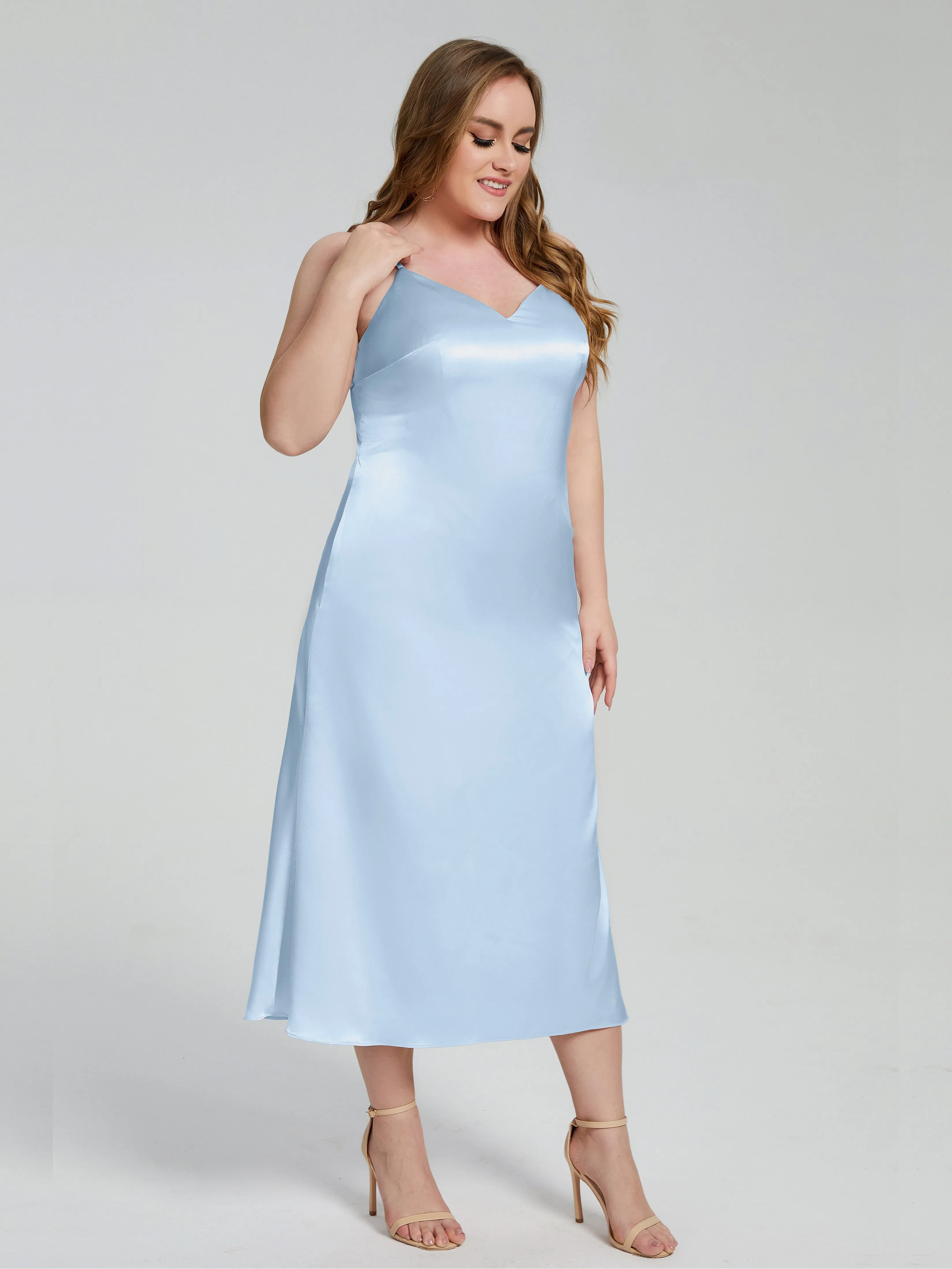 Harley Spaghetti Straps Plus Size Bridesmaid Dresses