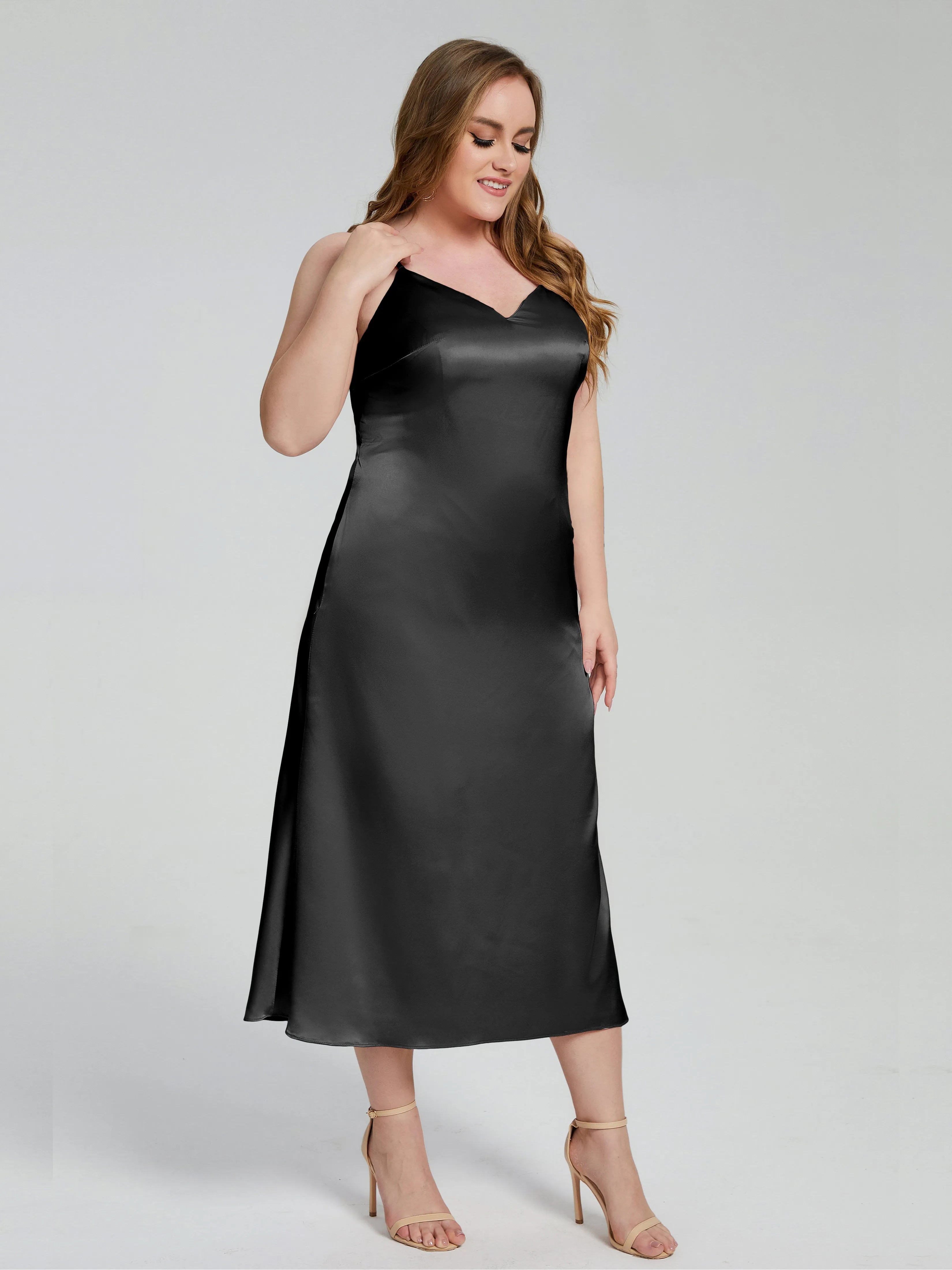 Harley Spaghetti Straps Plus Size Bridesmaid Dresses