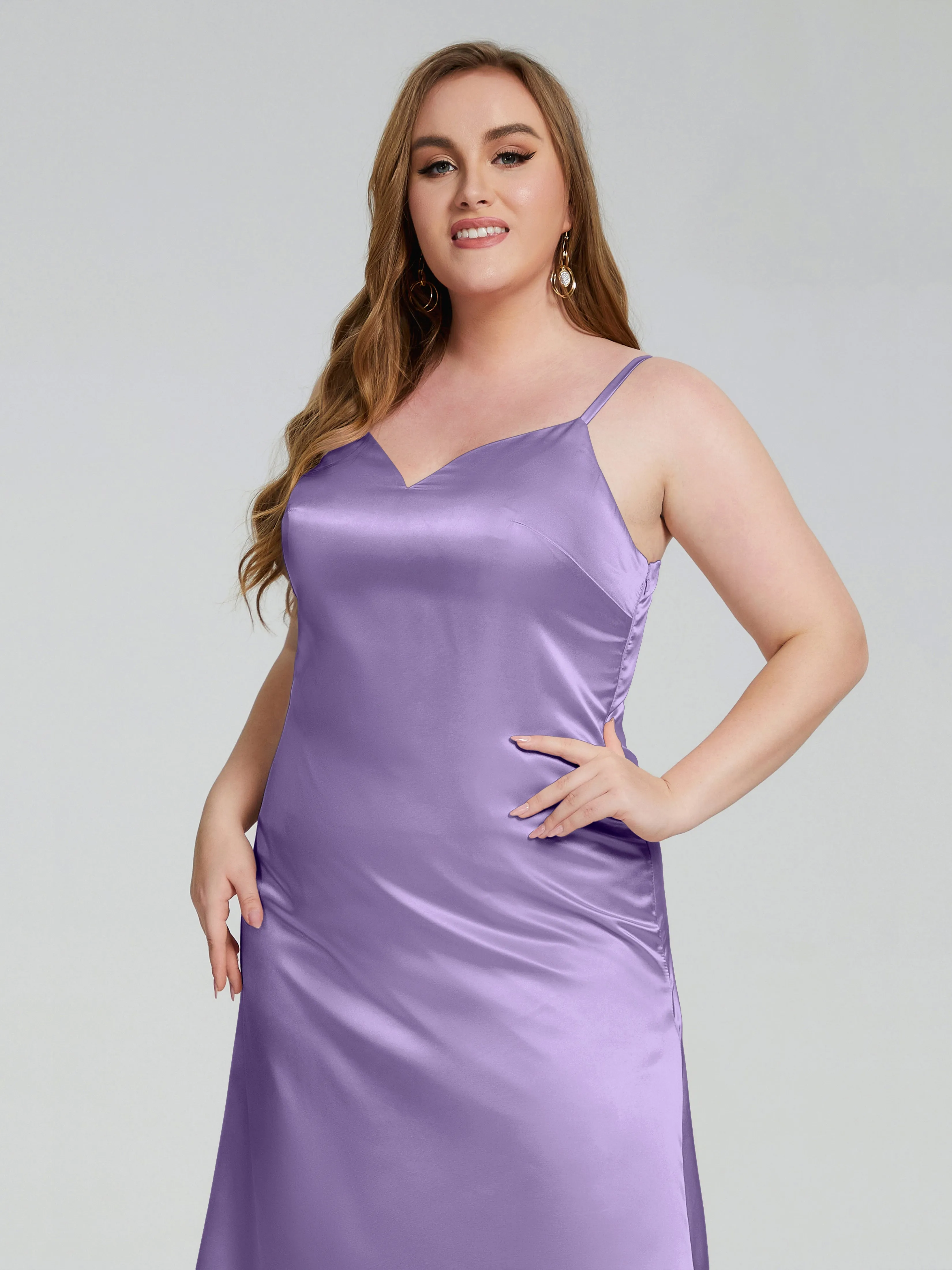 Harley Spaghetti Straps Plus Size Bridesmaid Dresses