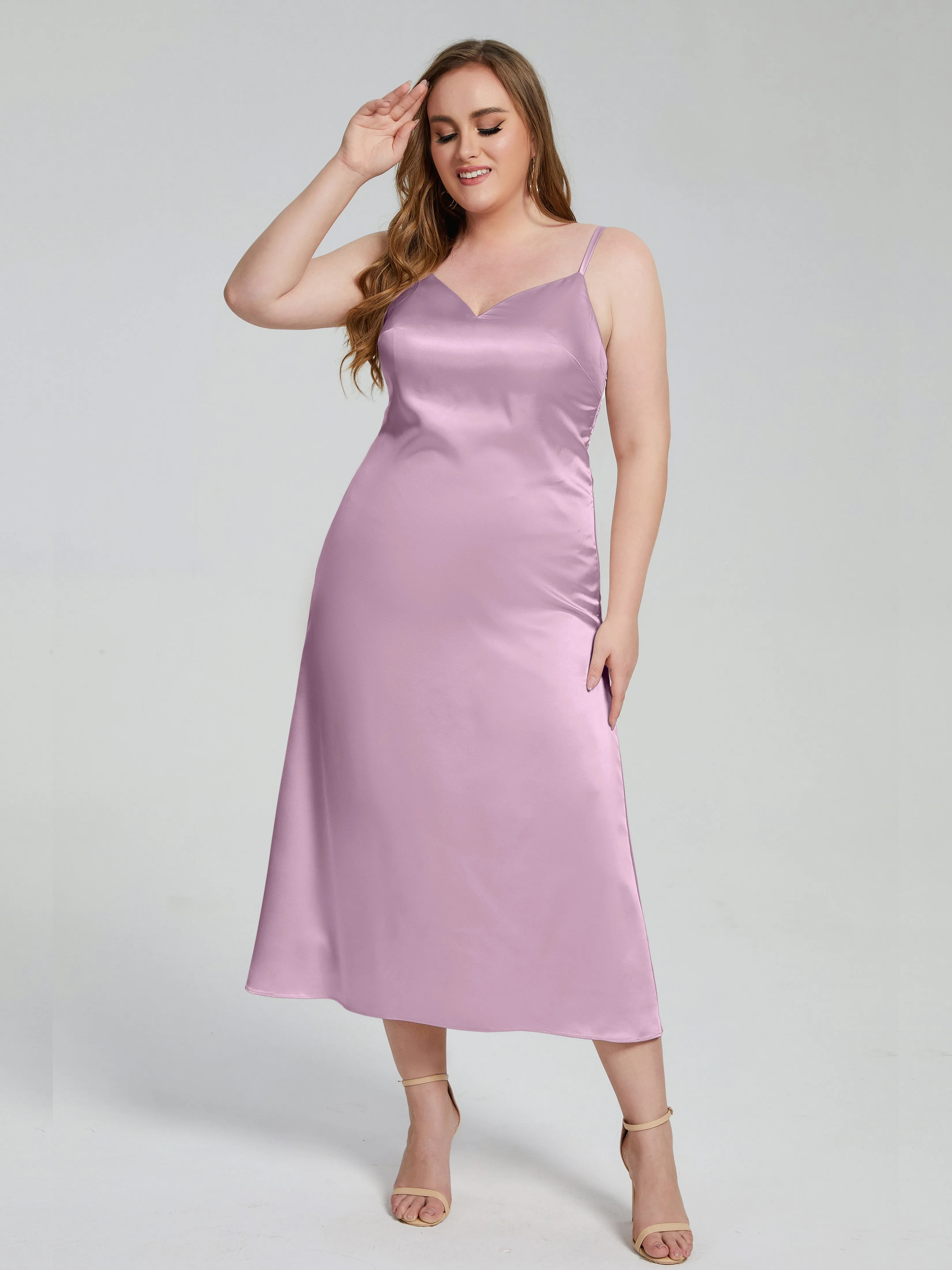 Harley Spaghetti Straps Plus Size Bridesmaid Dresses