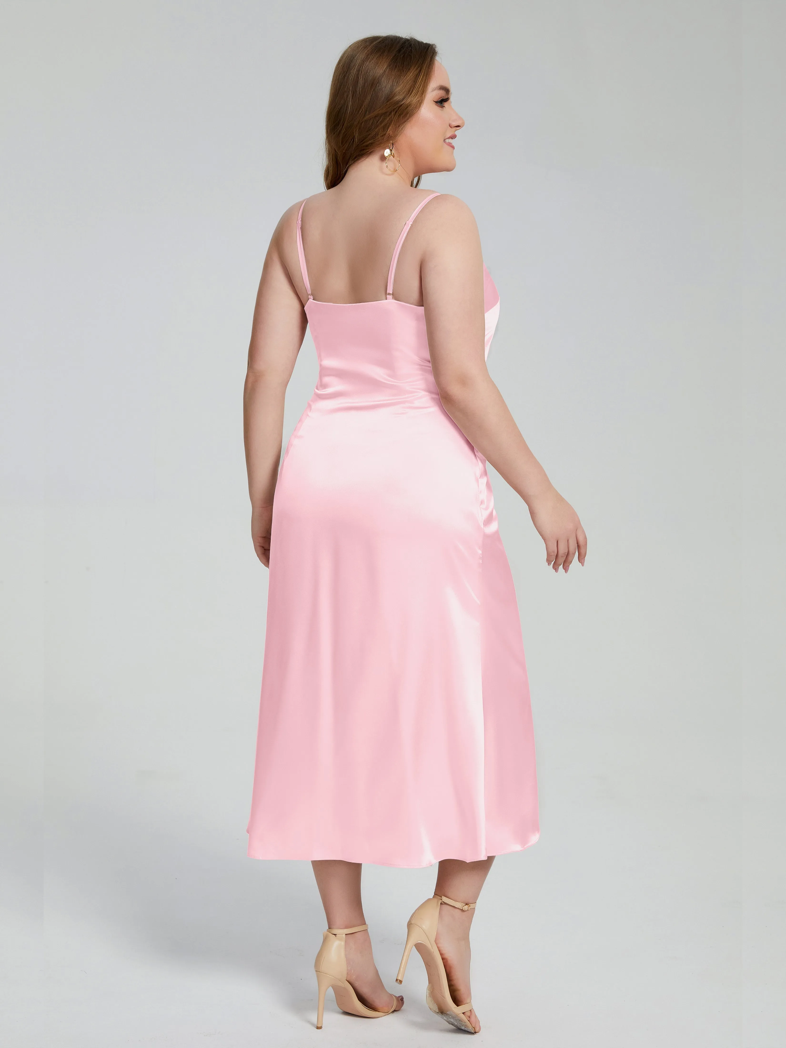 Harley Spaghetti Straps Plus Size Bridesmaid Dresses