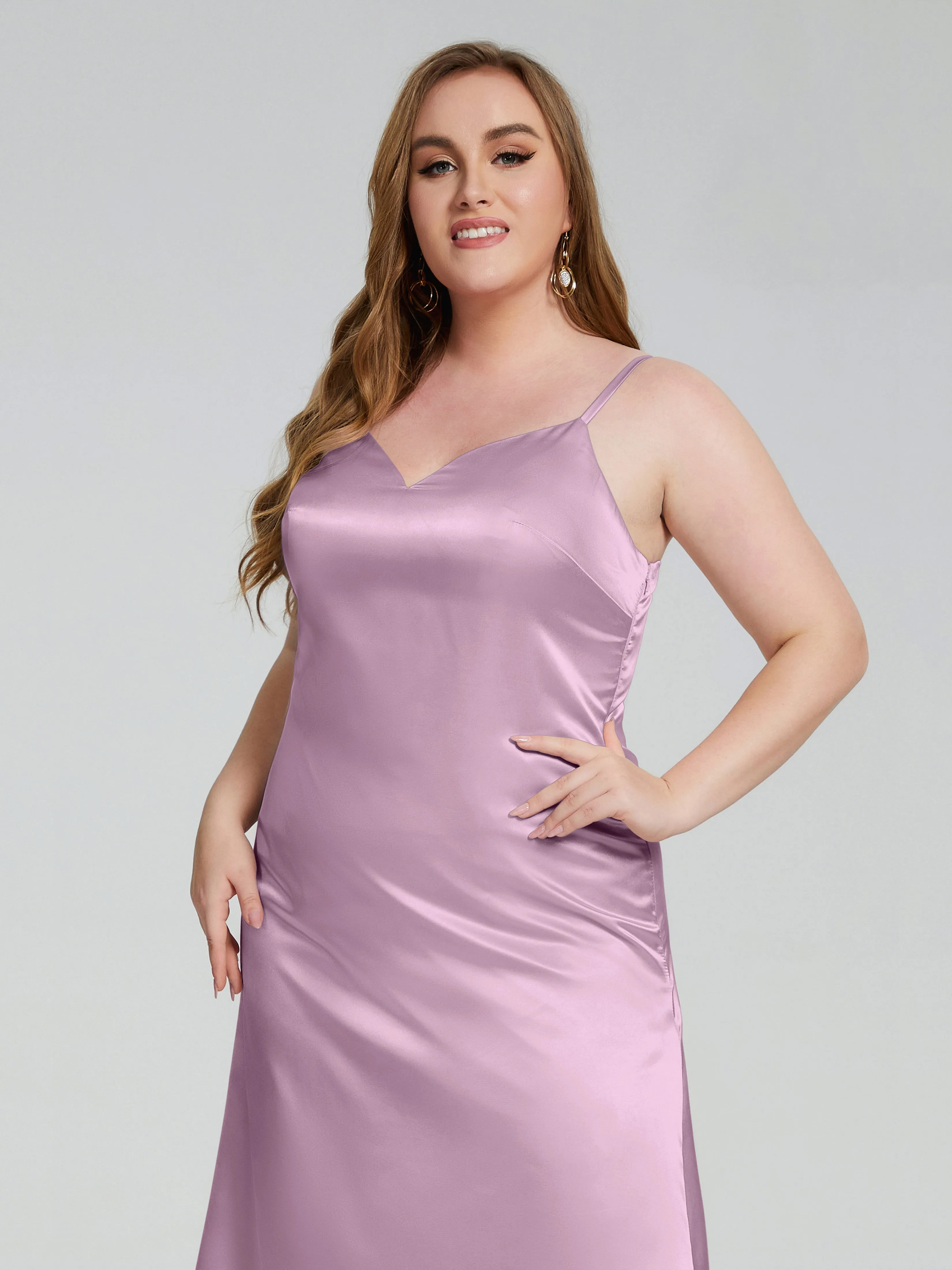 Harley Spaghetti Straps Plus Size Bridesmaid Dresses