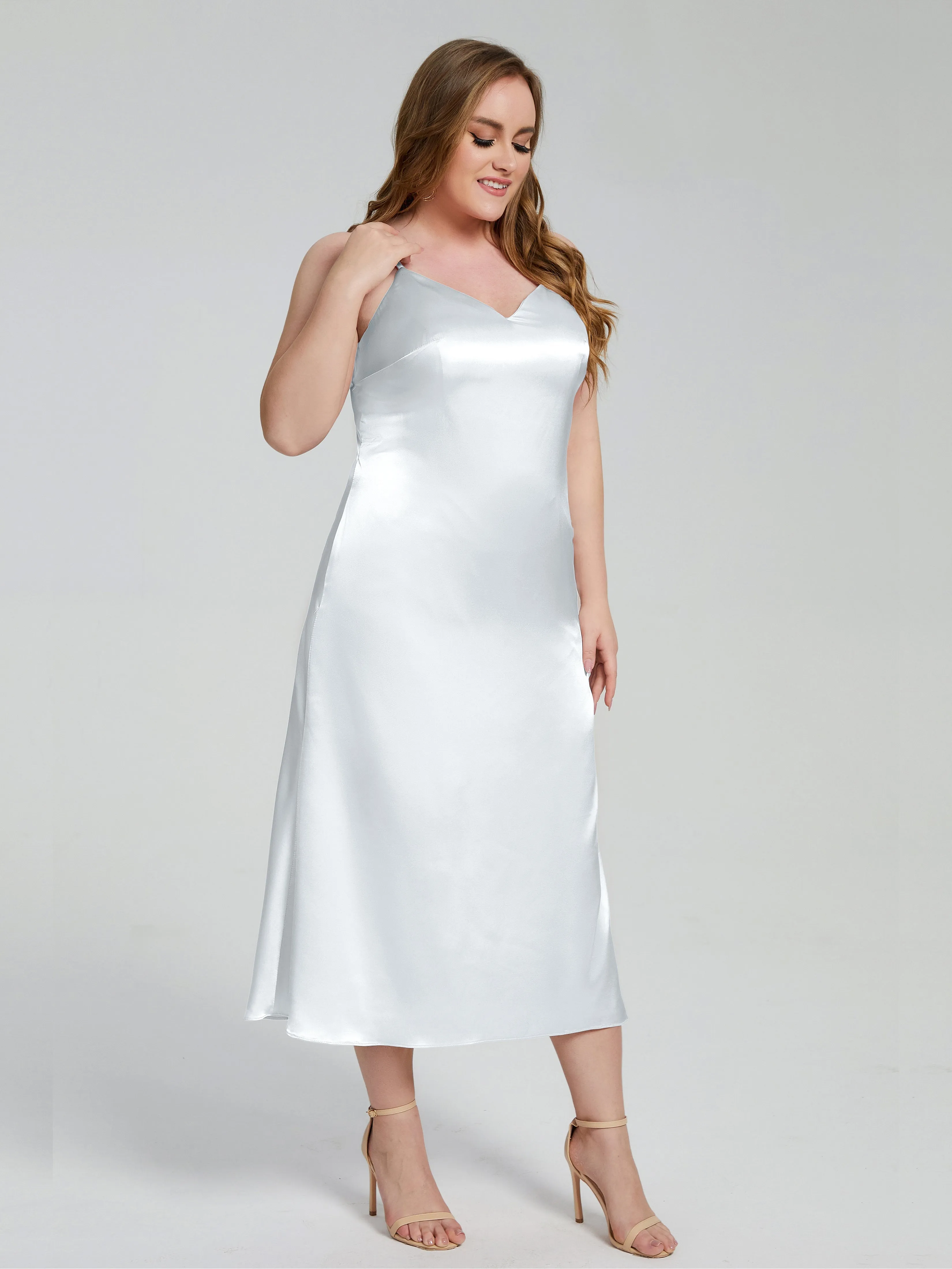 Harley Spaghetti Straps Plus Size Bridesmaid Dresses