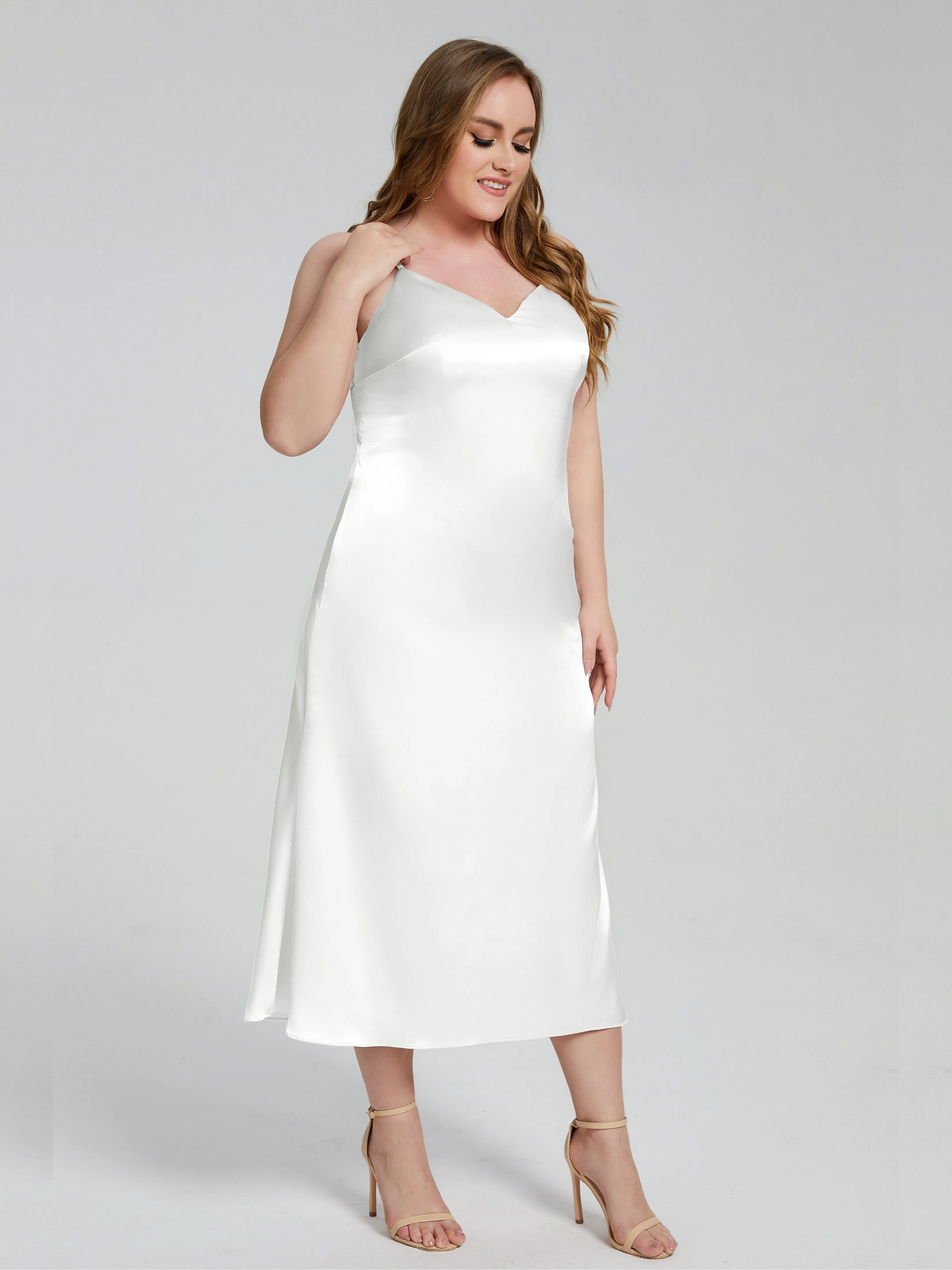Harley Spaghetti Straps Plus Size Bridesmaid Dresses
