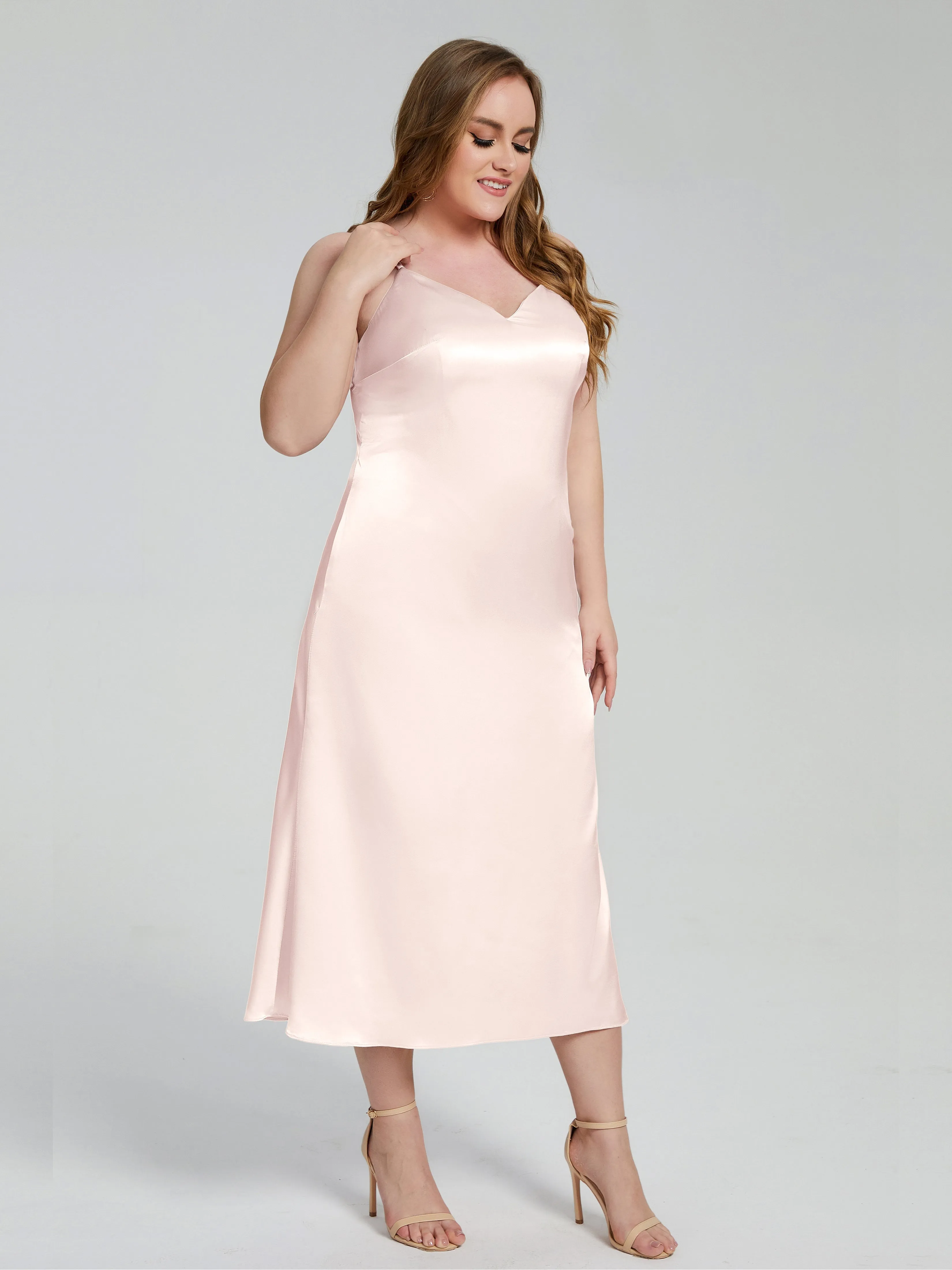 Harley Spaghetti Straps Plus Size Bridesmaid Dresses