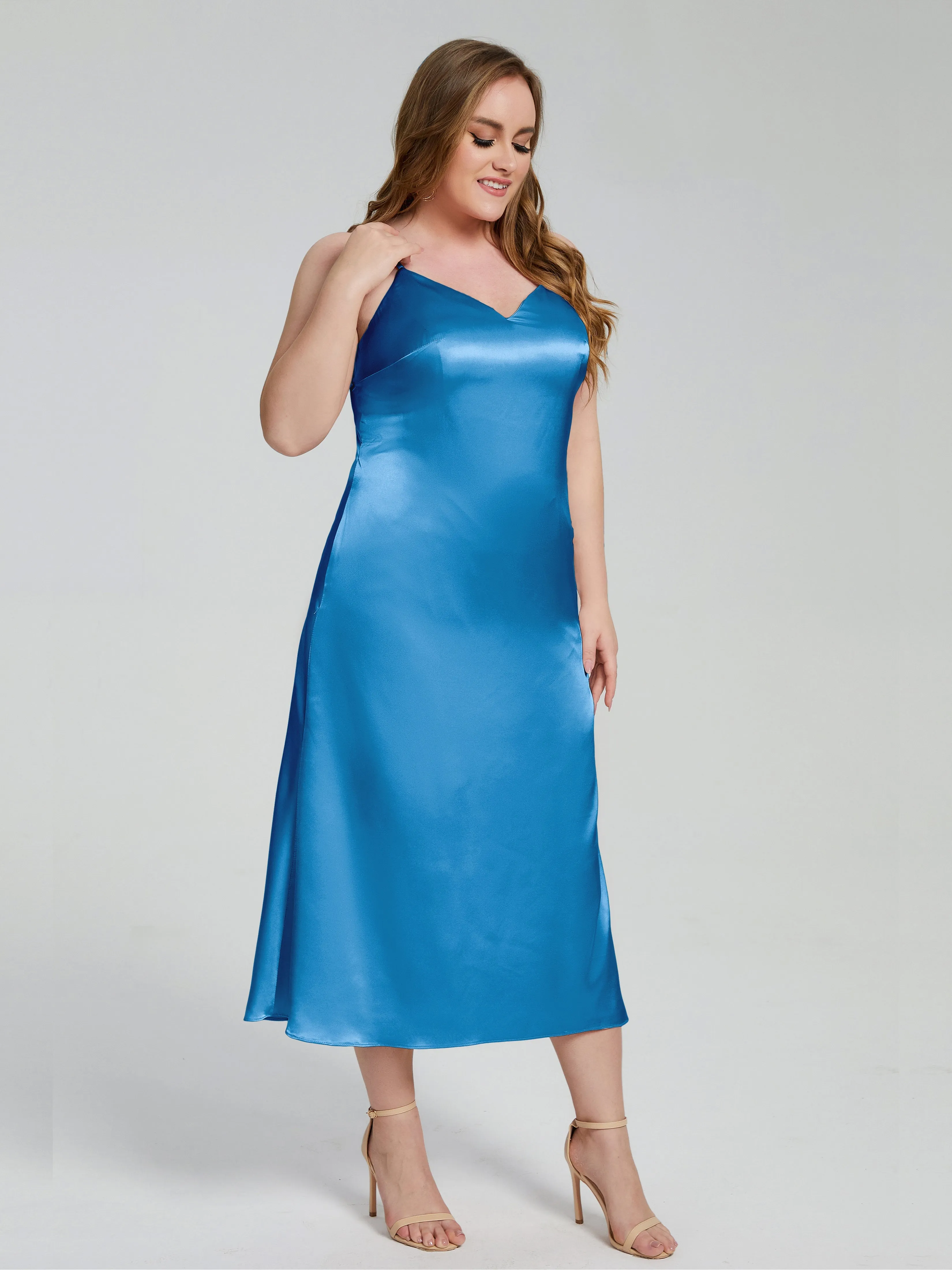 Harley Spaghetti Straps Plus Size Bridesmaid Dresses