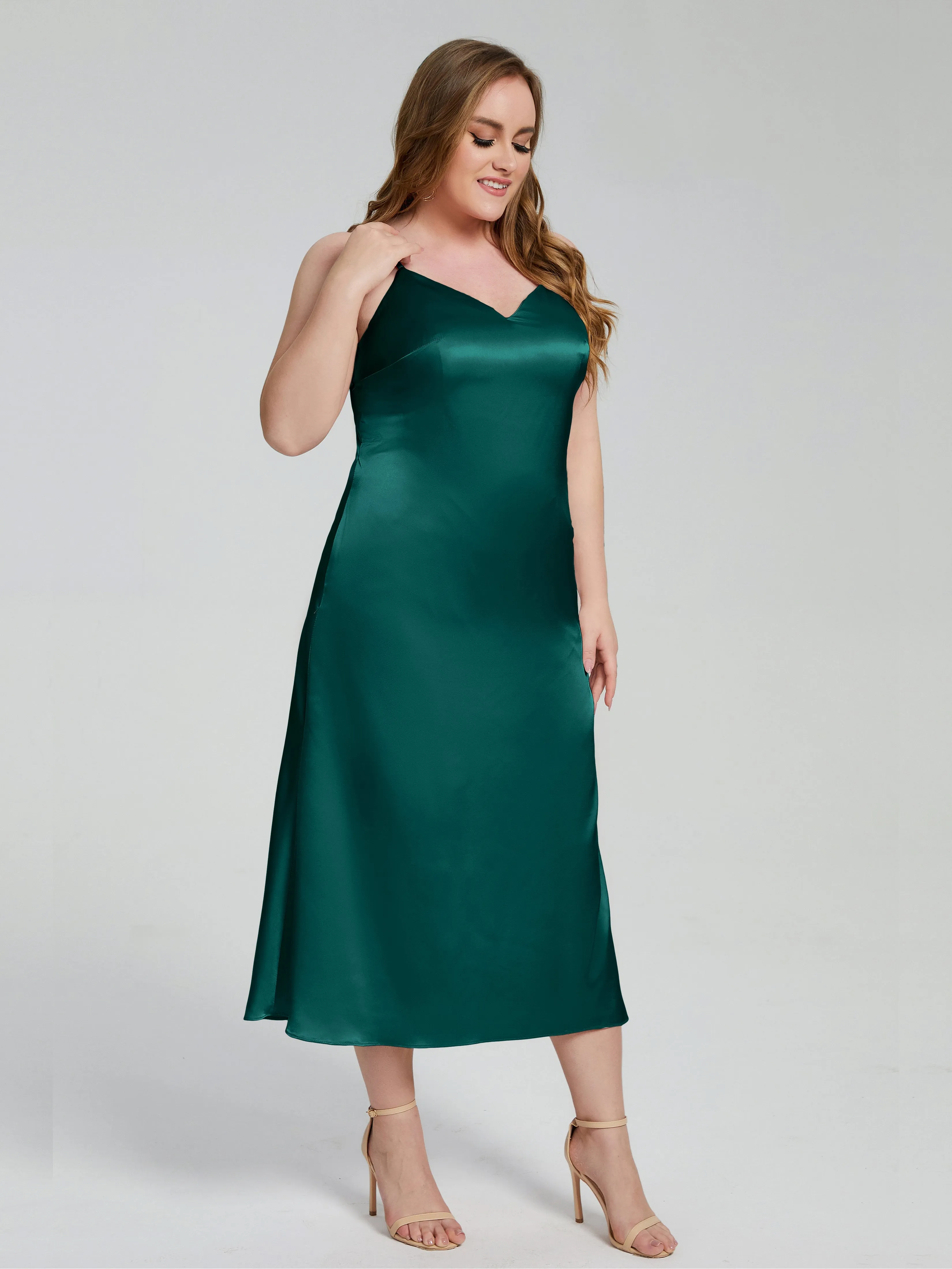 Harley Spaghetti Straps Plus Size Bridesmaid Dresses