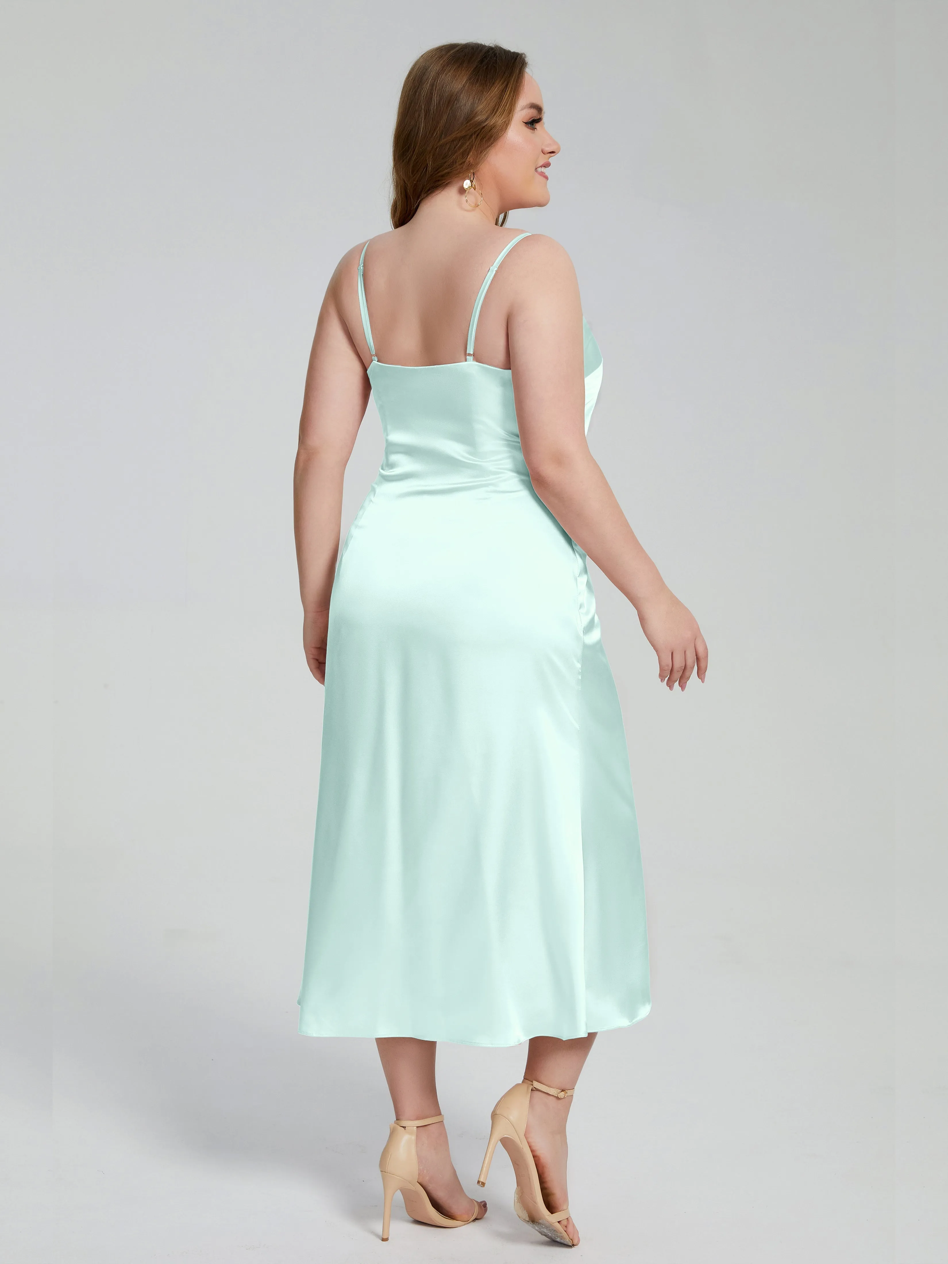 Harley Spaghetti Straps Plus Size Bridesmaid Dresses