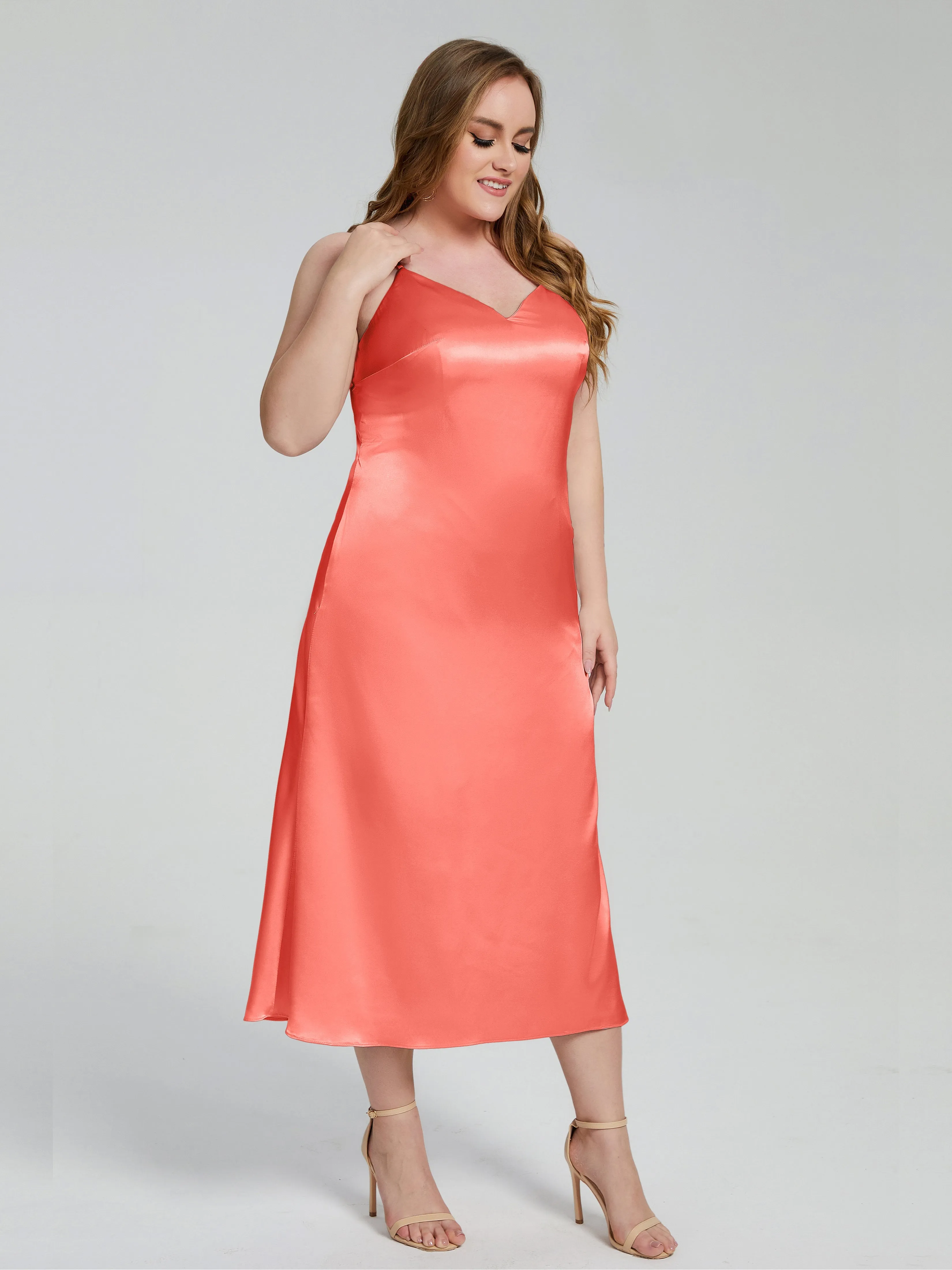 Harley Spaghetti Straps Plus Size Bridesmaid Dresses
