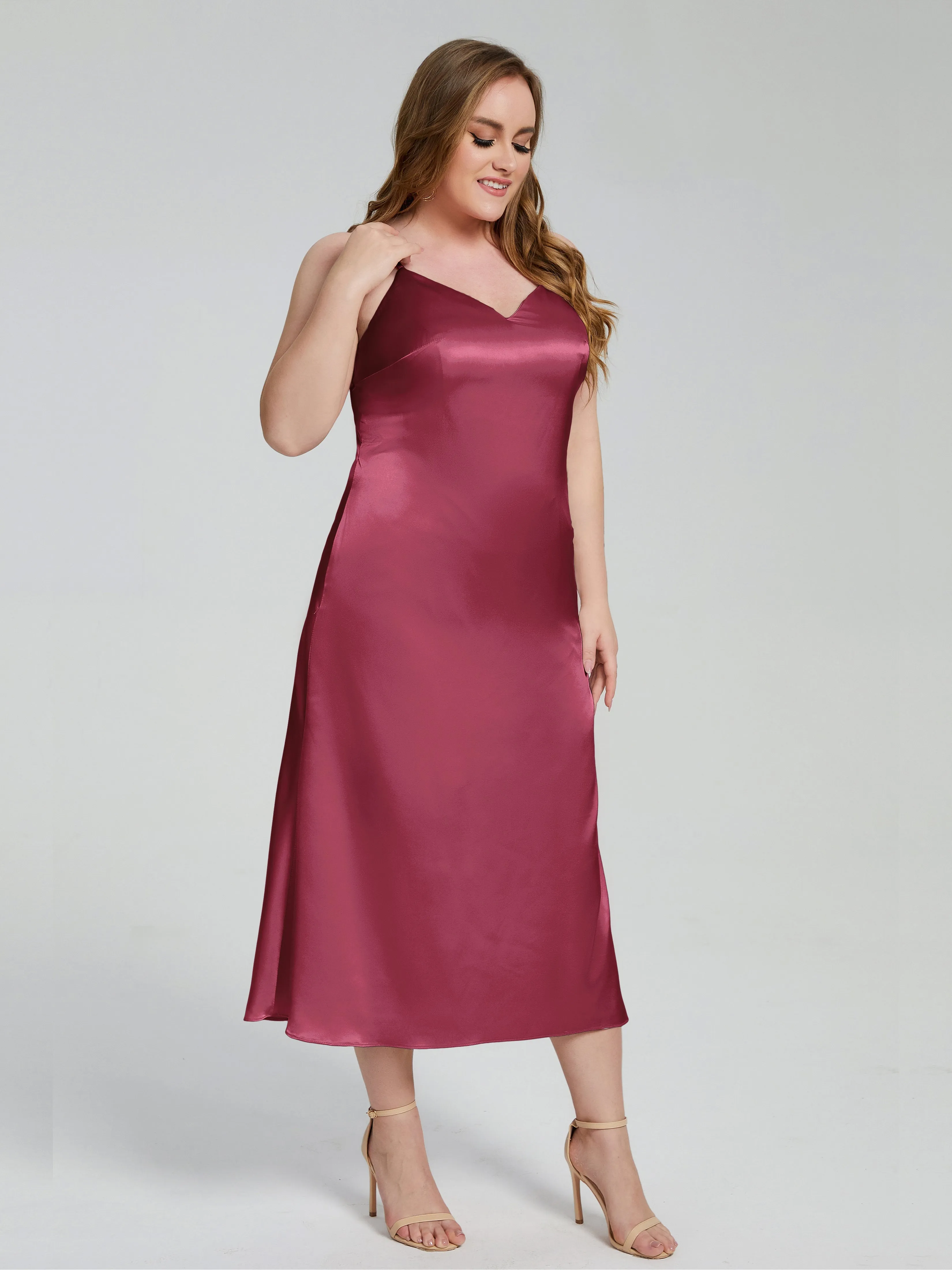 Harley Spaghetti Straps Plus Size Bridesmaid Dresses