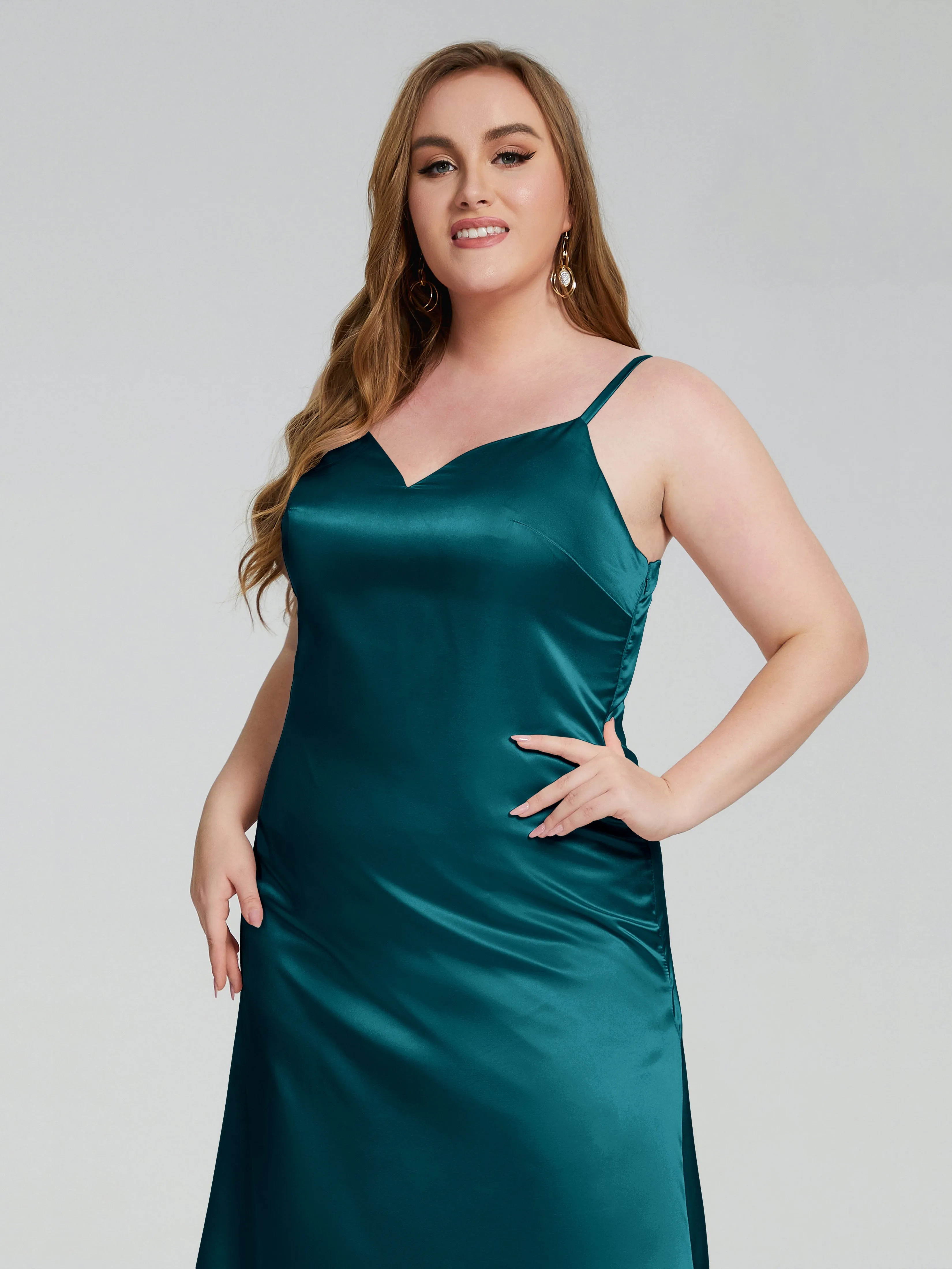 Harley Spaghetti Straps Plus Size Bridesmaid Dresses