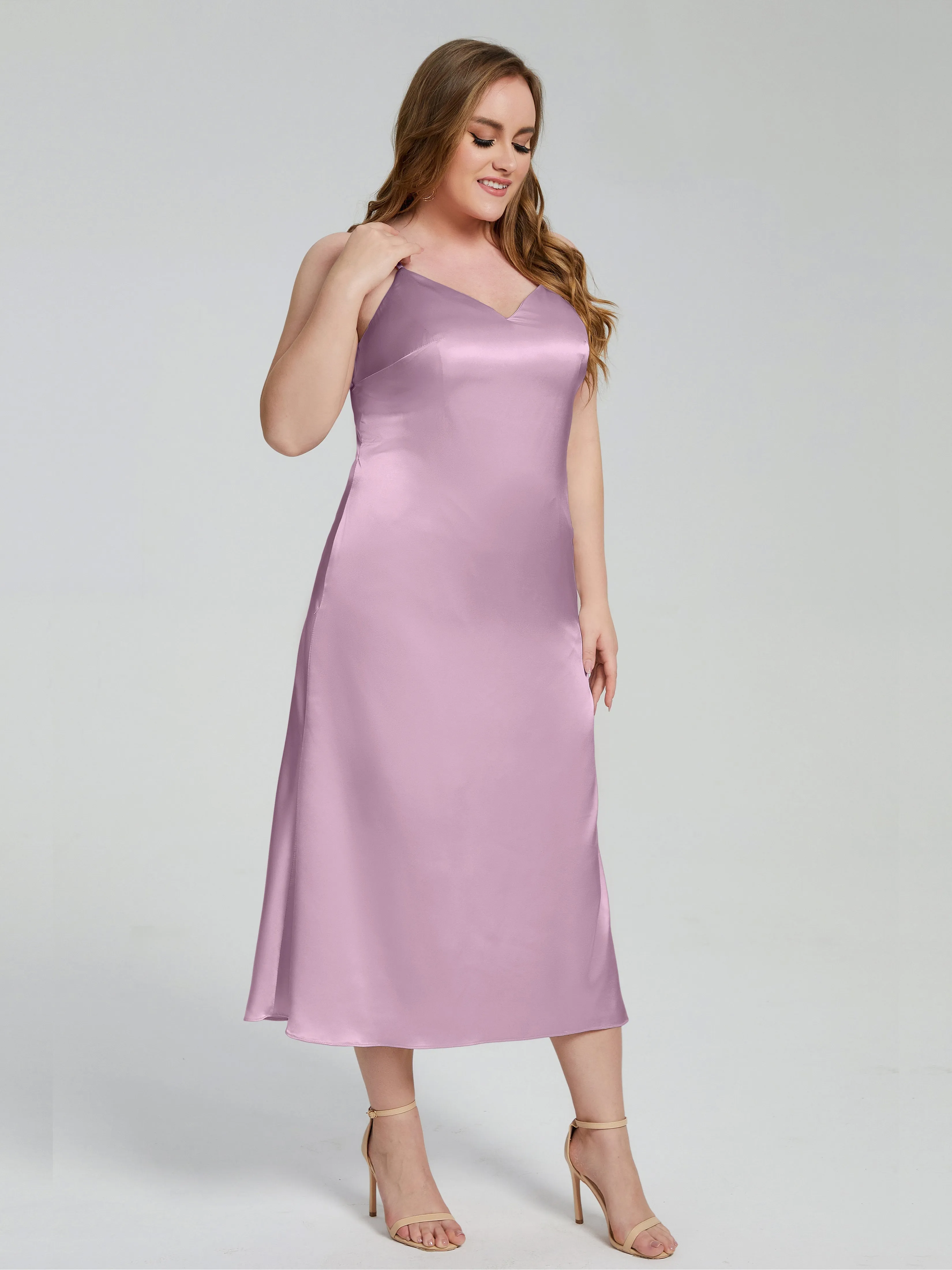 Harley Spaghetti Straps Plus Size Bridesmaid Dresses