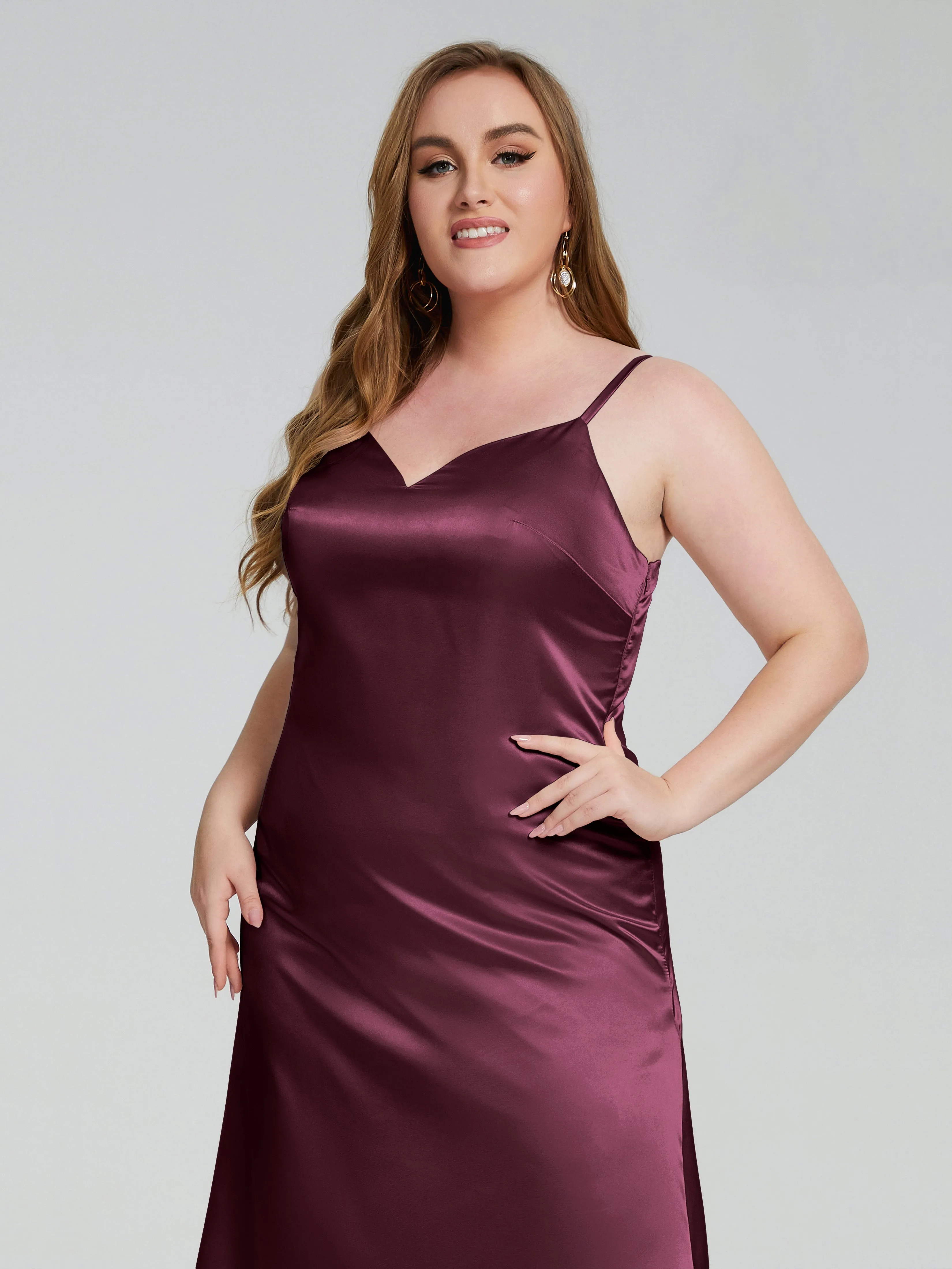 Harley Spaghetti Straps Plus Size Bridesmaid Dresses