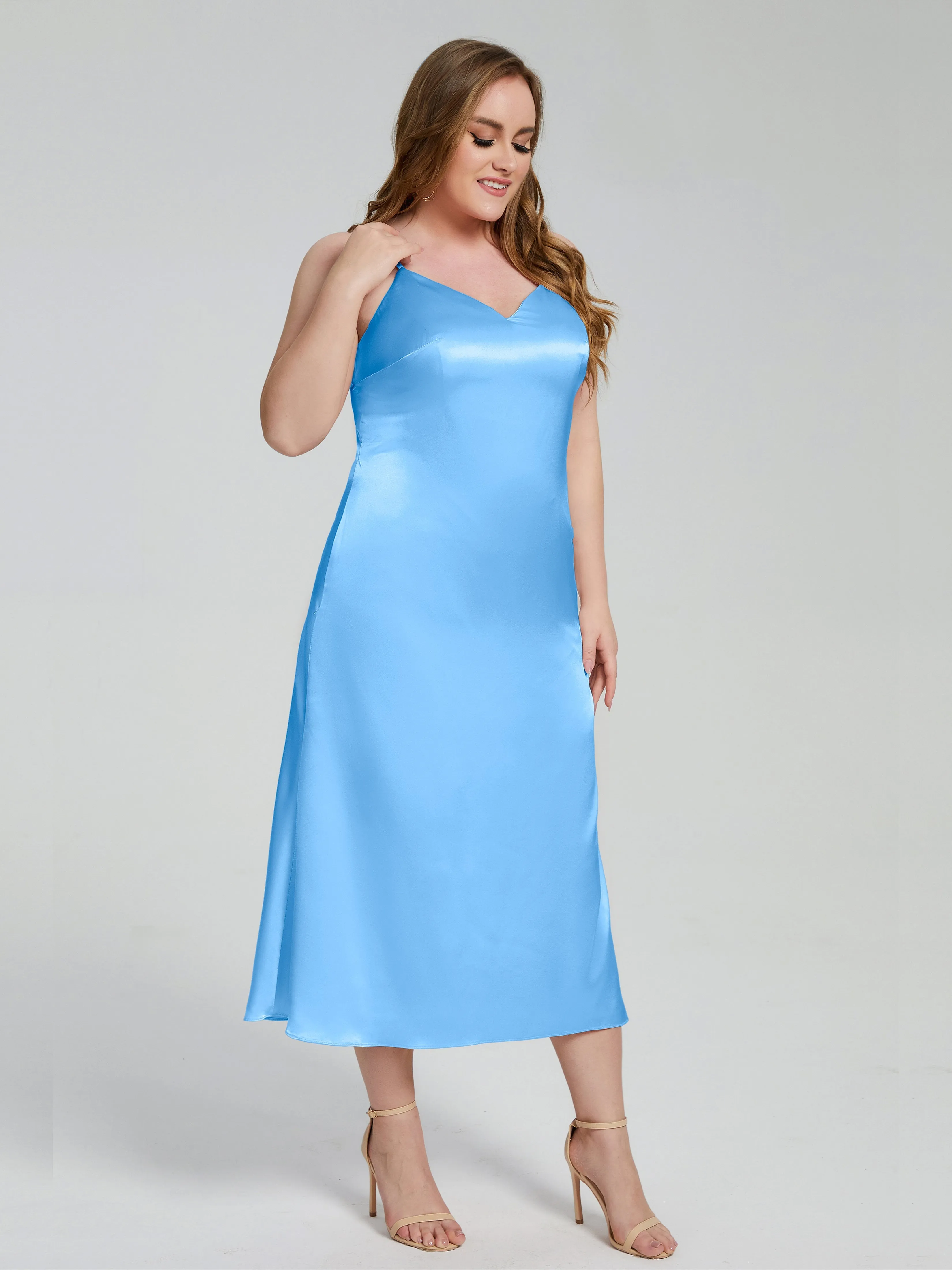 Harley Spaghetti Straps Plus Size Bridesmaid Dresses