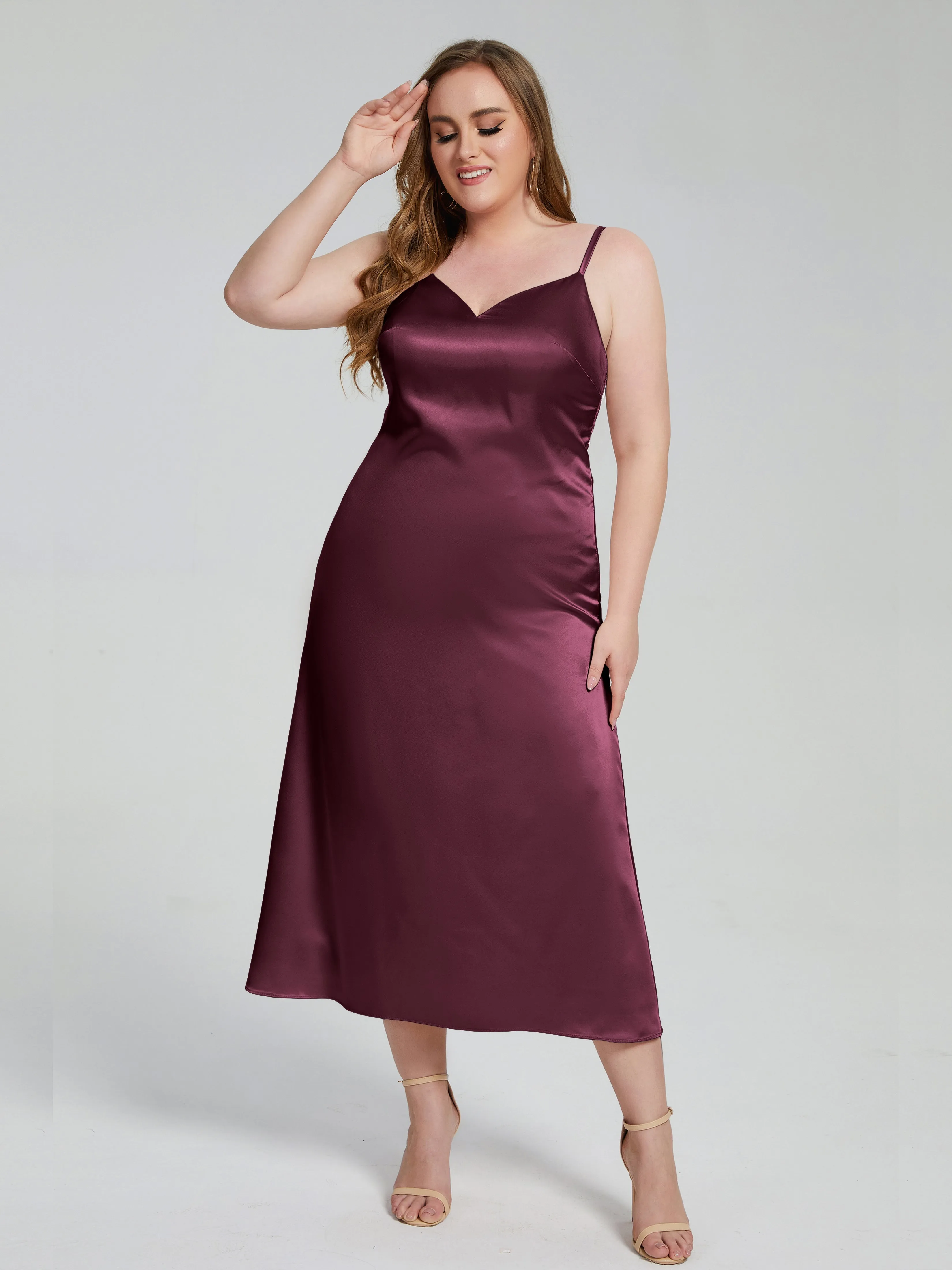 Harley Spaghetti Straps Plus Size Bridesmaid Dresses
