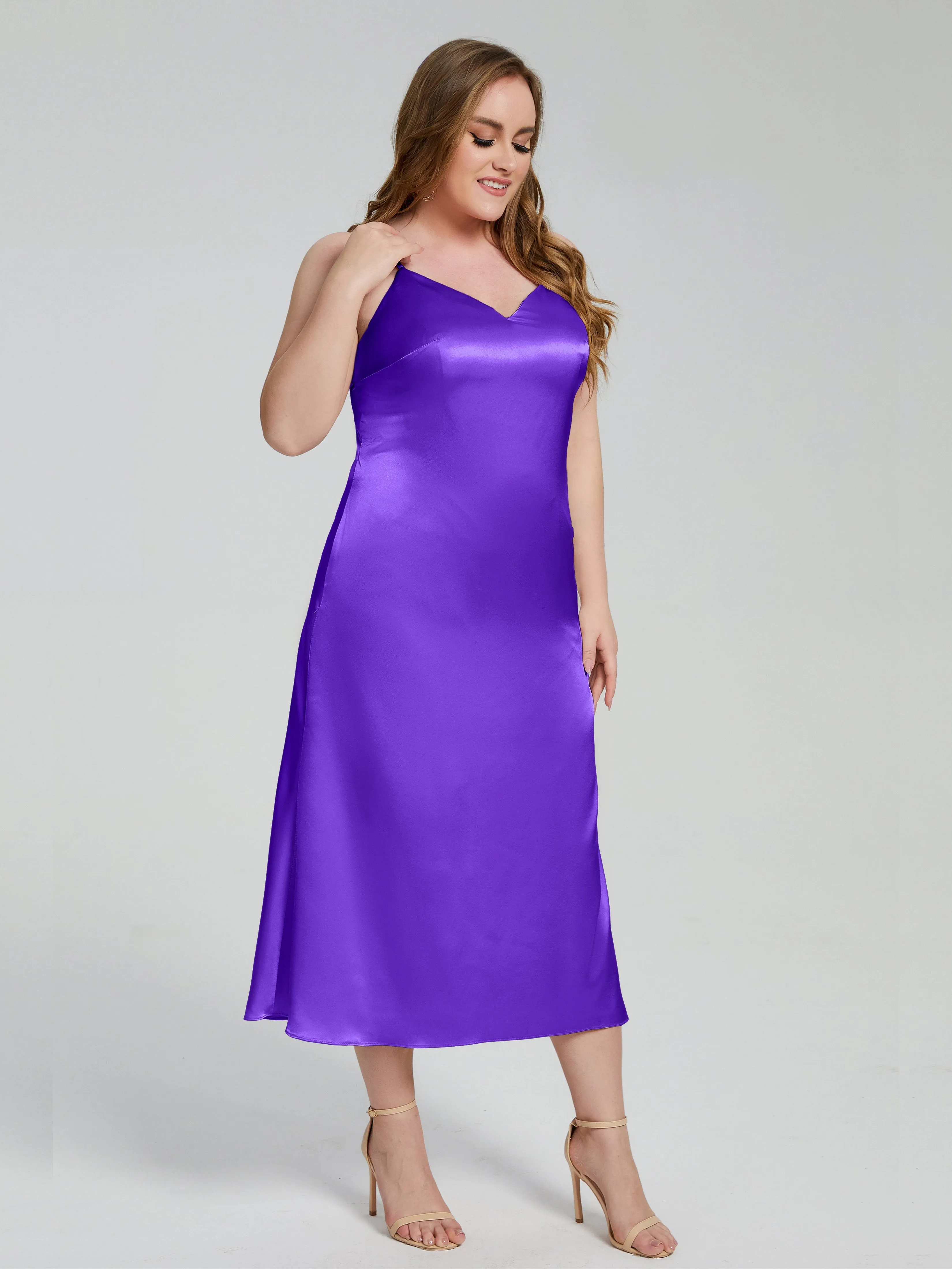 Harley Spaghetti Straps Plus Size Bridesmaid Dresses