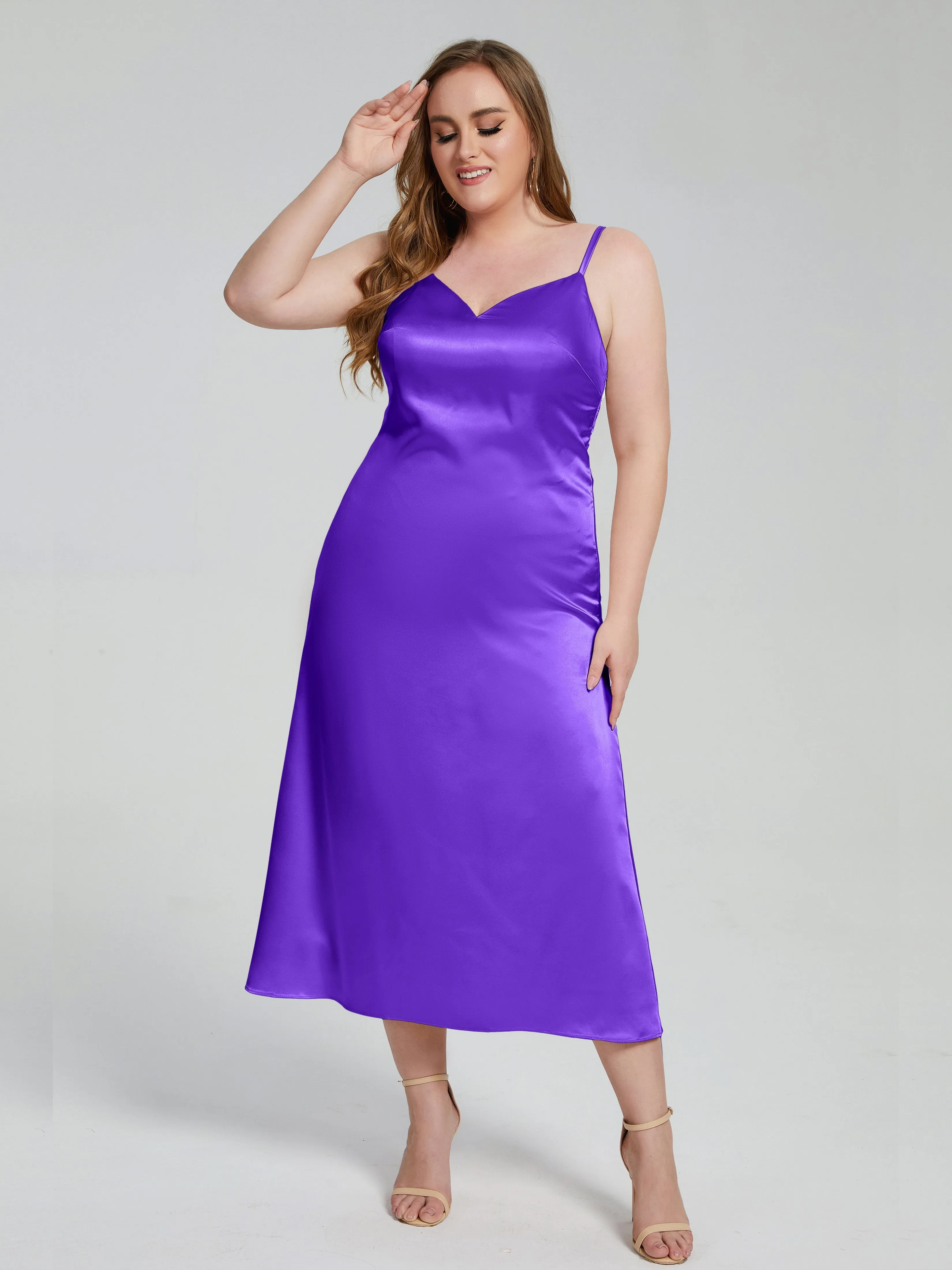 Harley Spaghetti Straps Plus Size Bridesmaid Dresses